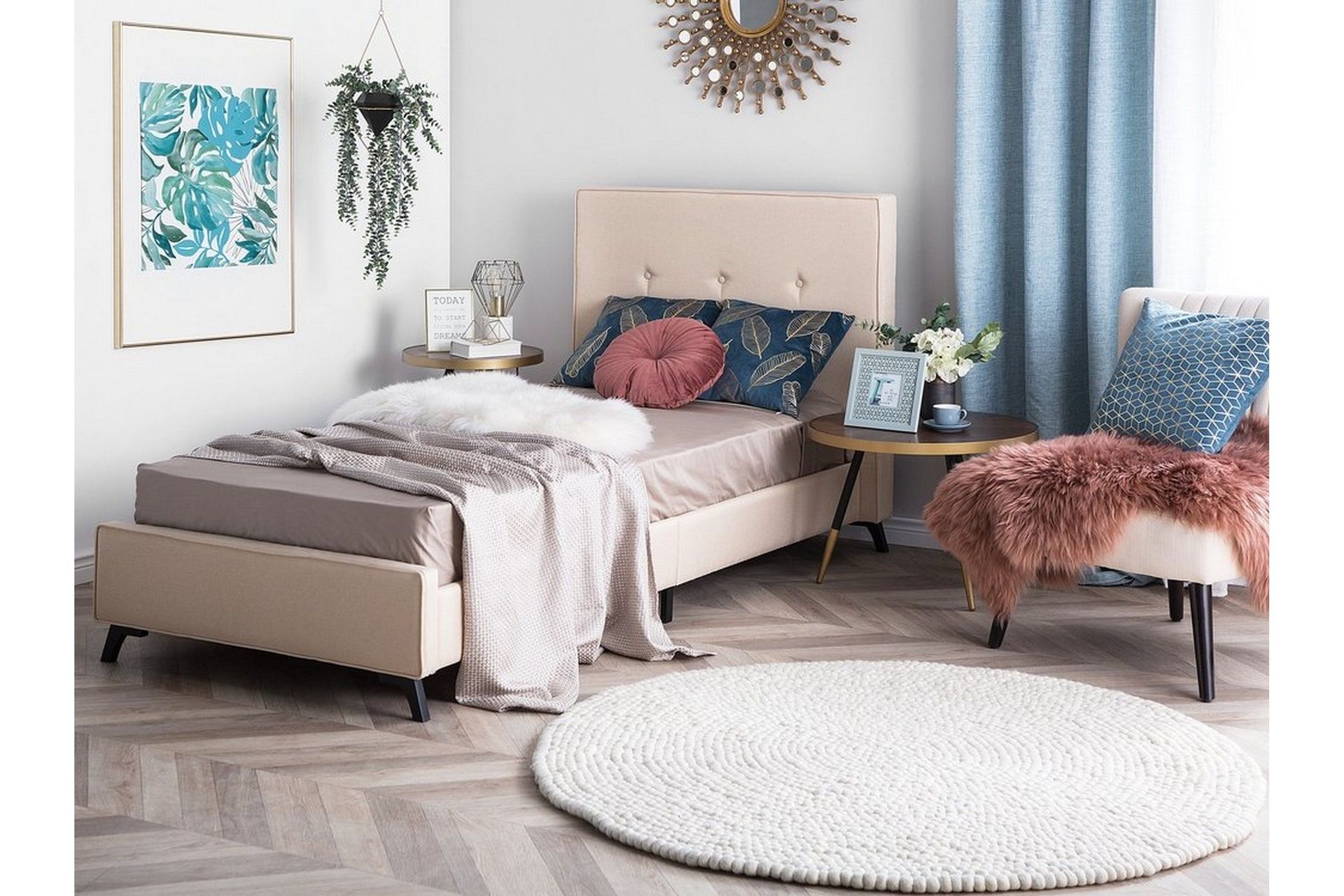 Nattaro S&auml;ngram 90x200 cm - Beige