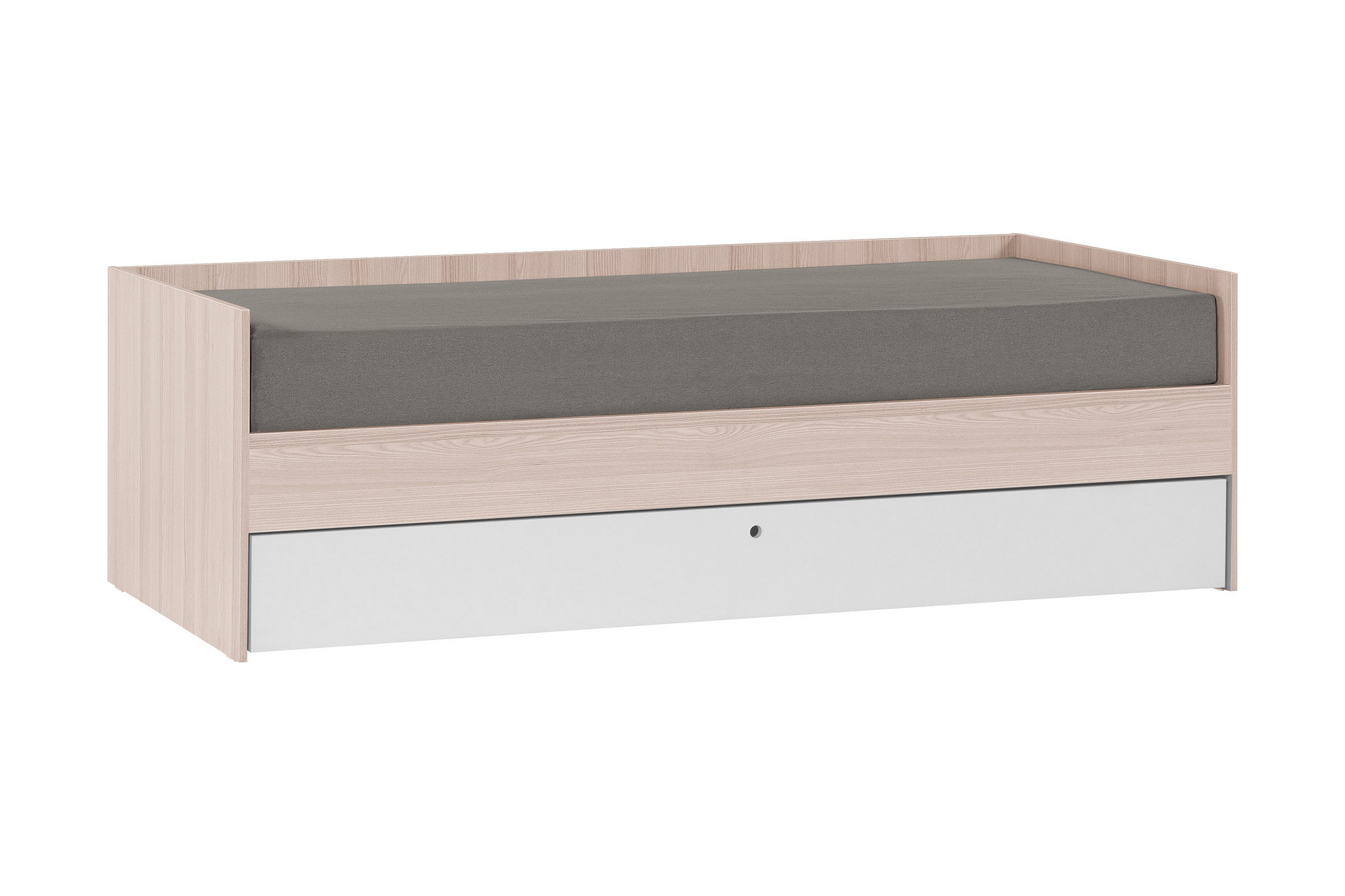 Säng Spot med Förvaring 90x200 cm TräNatur/Vit VOX