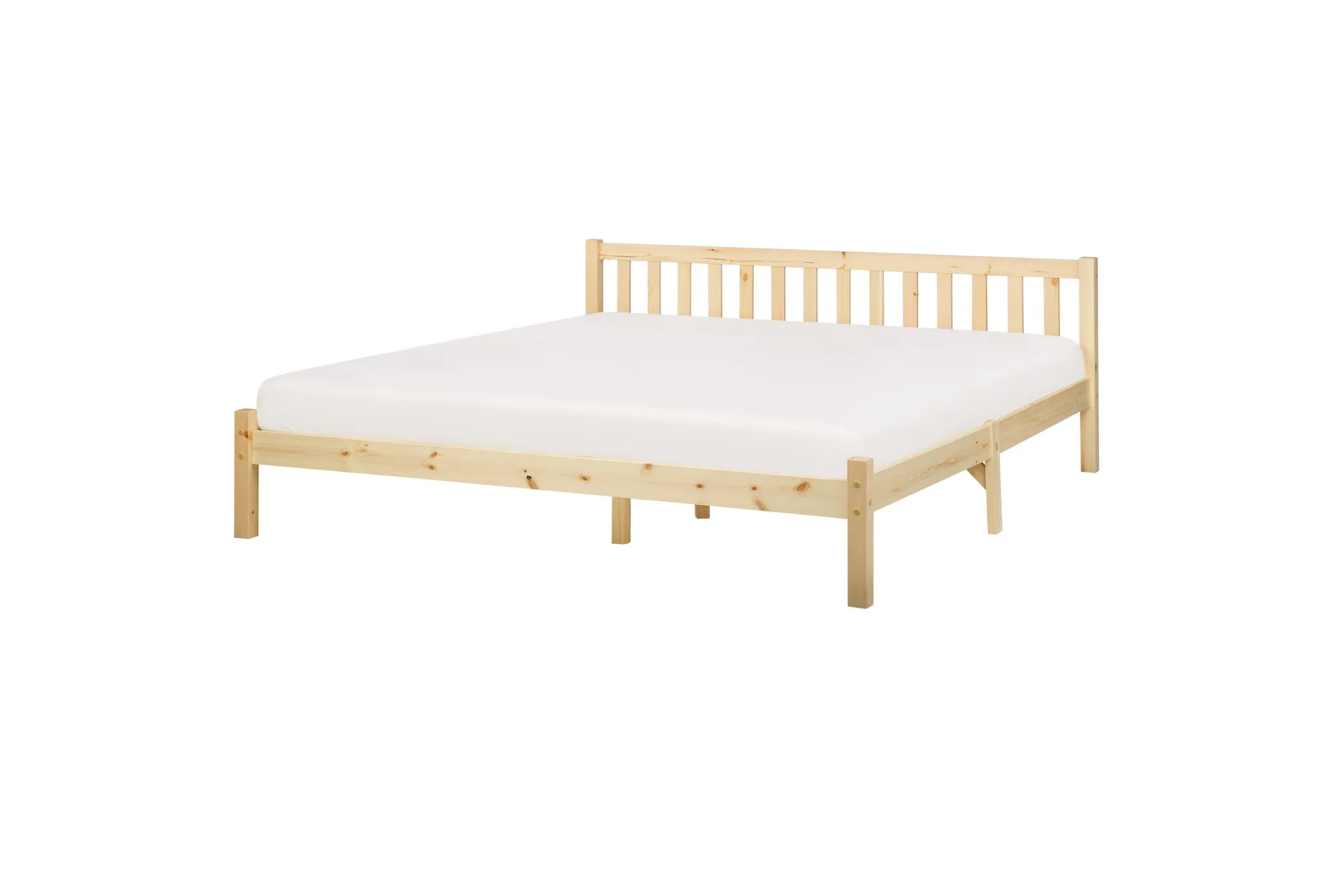 shreyansh sängram 180x200 cm - ljust trä