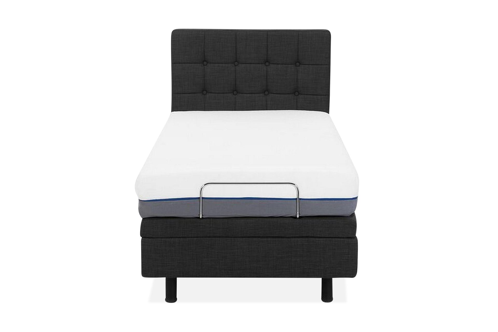 kabbebo säng ställbar 80x200cm - grå