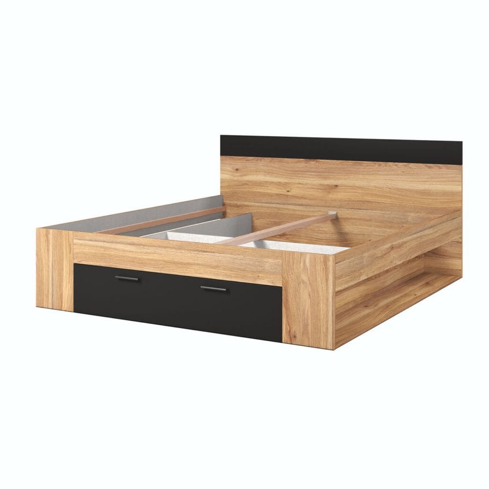 S&auml;ng Beta med l&aring;dor - 180 cm, Mauvella ek