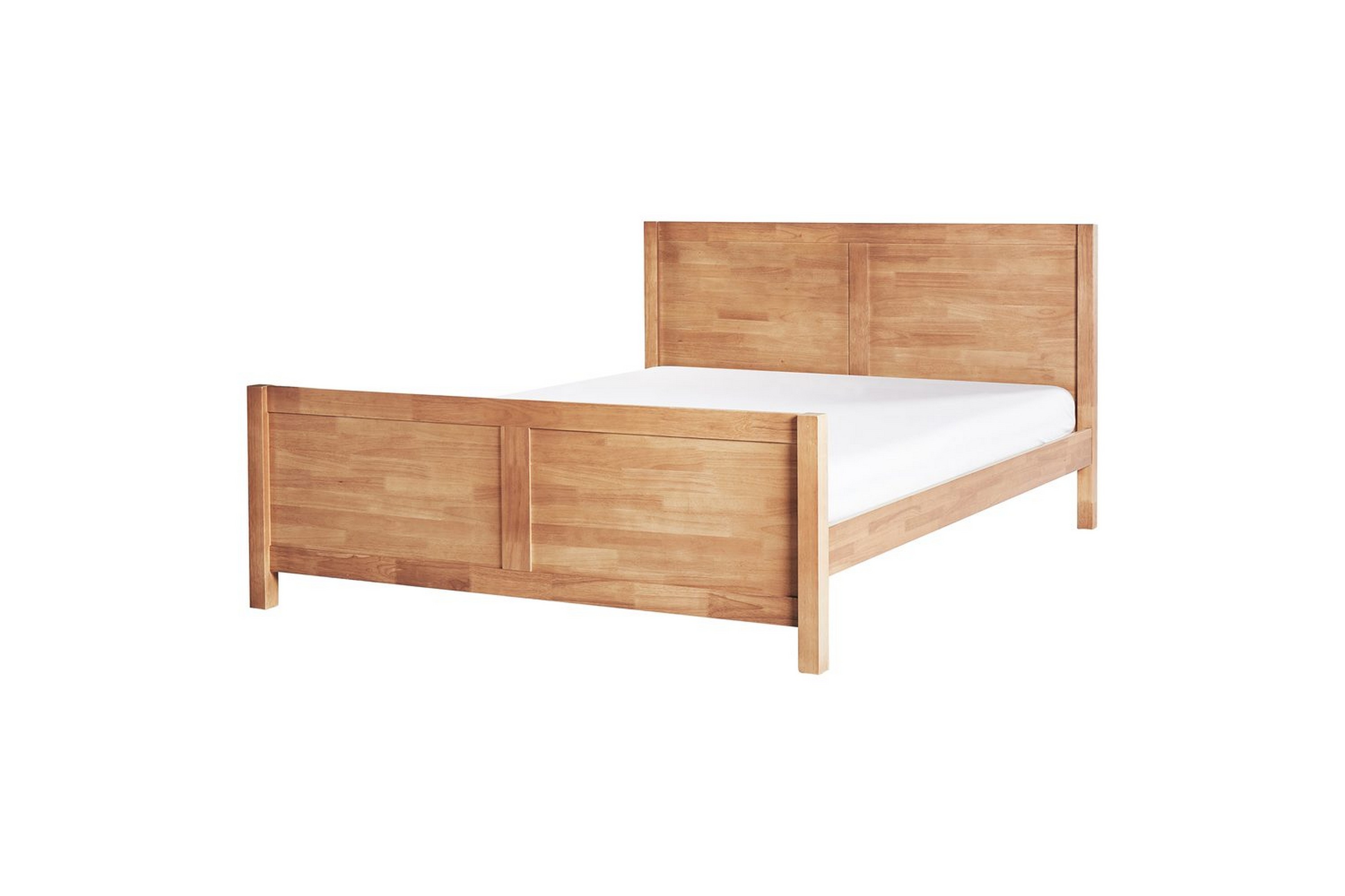 säng med lamellram champagnat - ljus trä, 160x200 cm