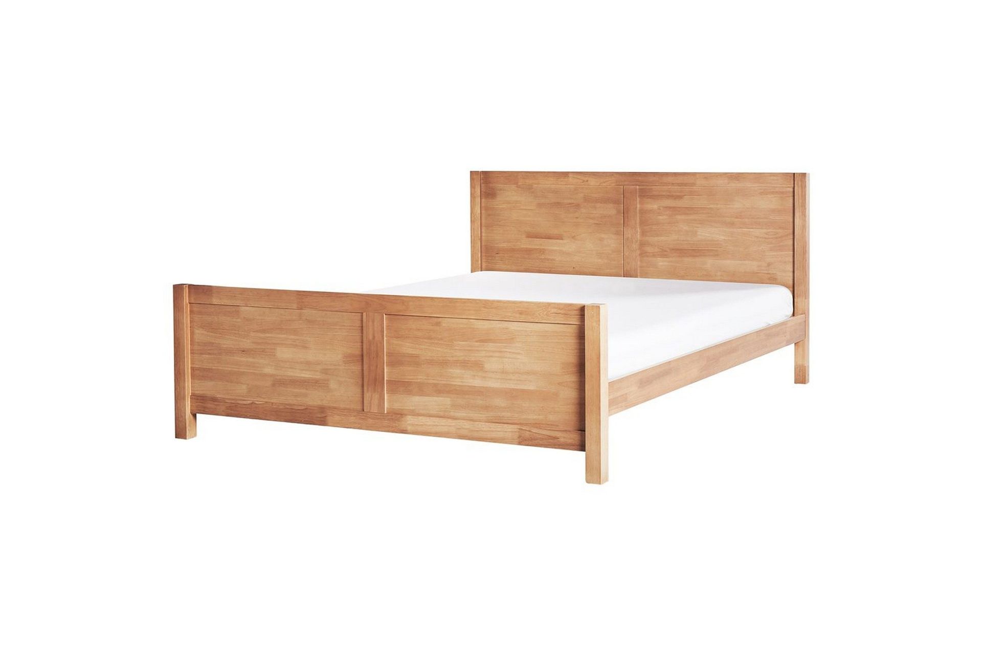 säng med lamellram champagnat - ljus trä, 180x200 cm