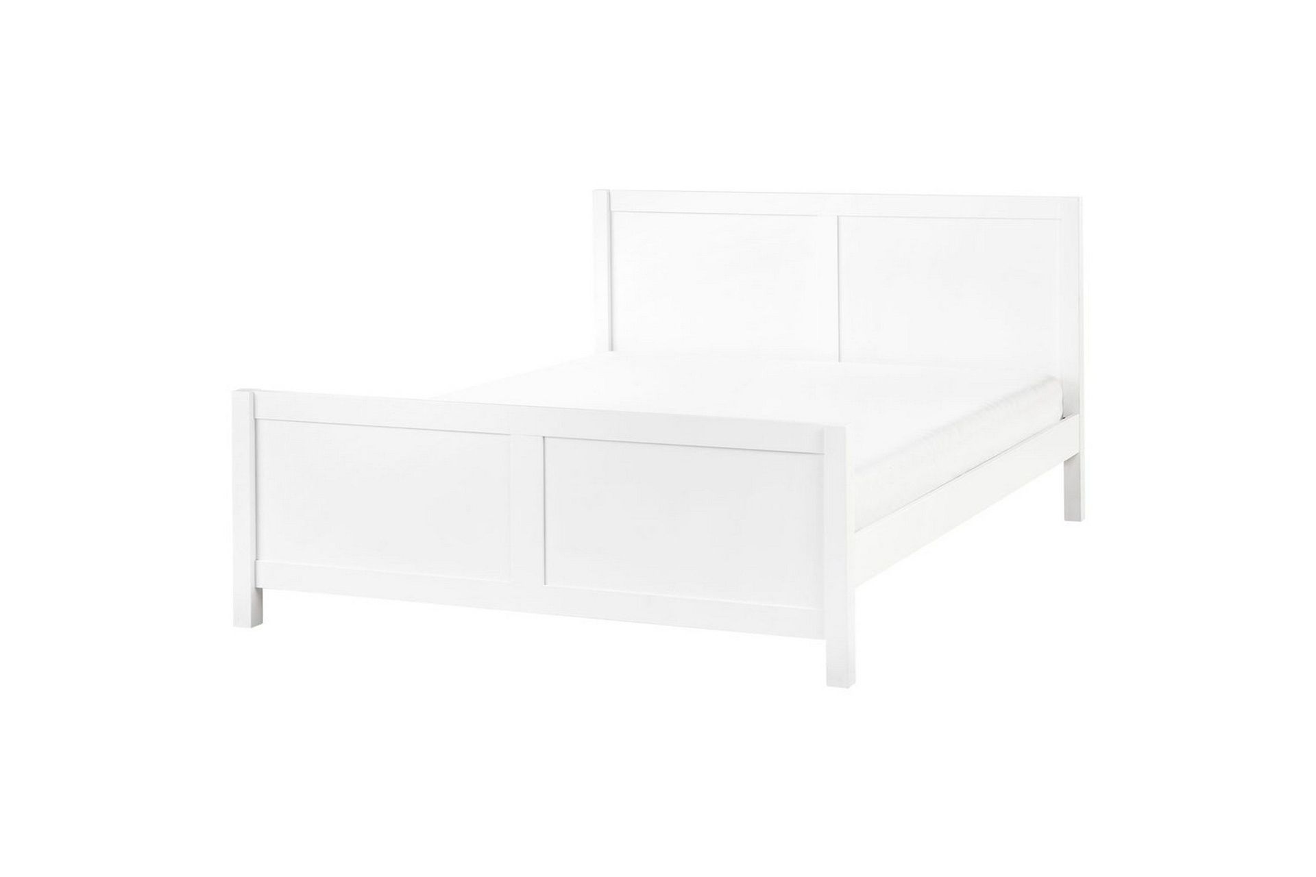 säng med lamellram champagnat - vit, 160x200 cm