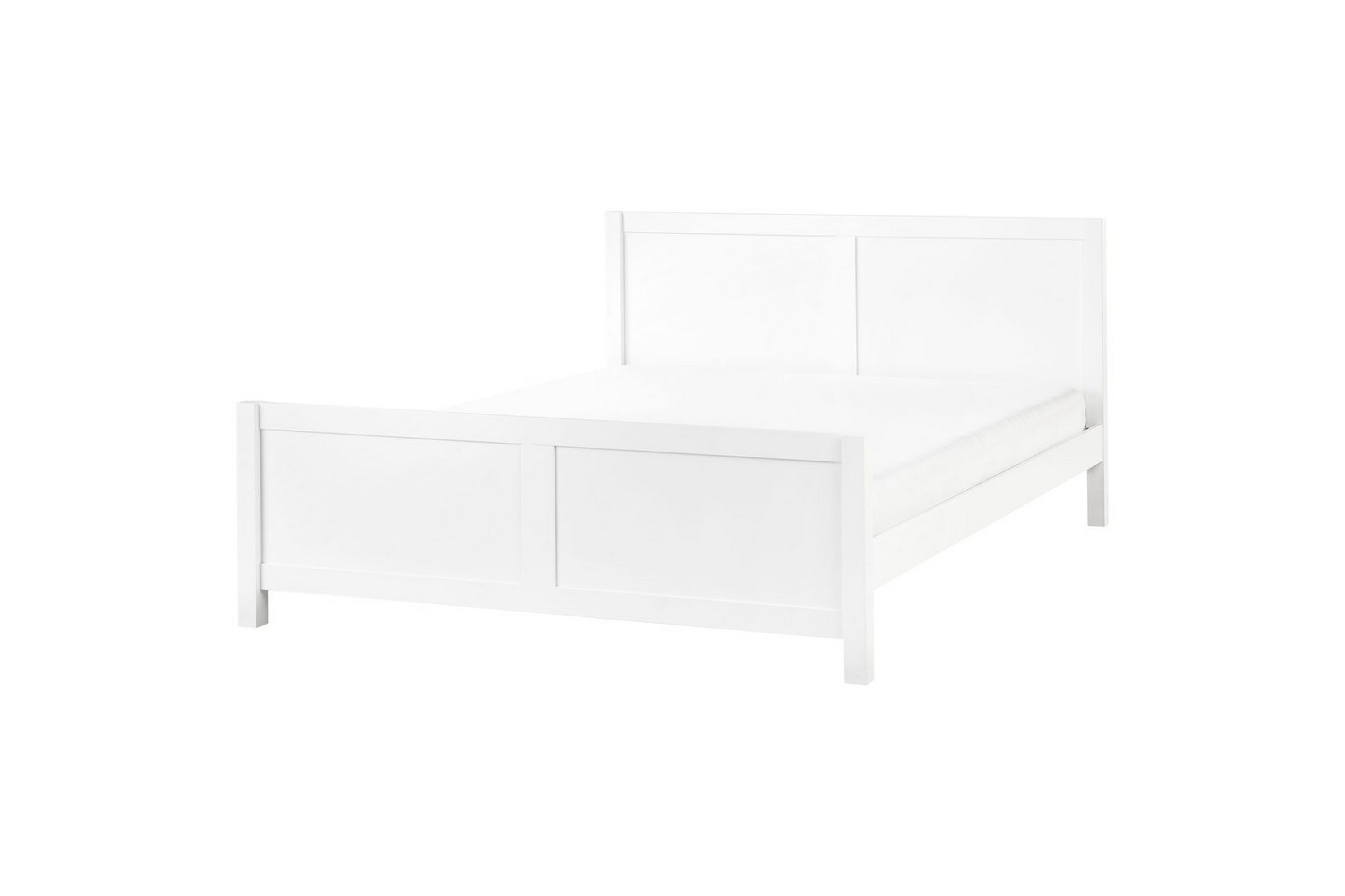 säng med lamellram champagnat - vit, 180x200 cm