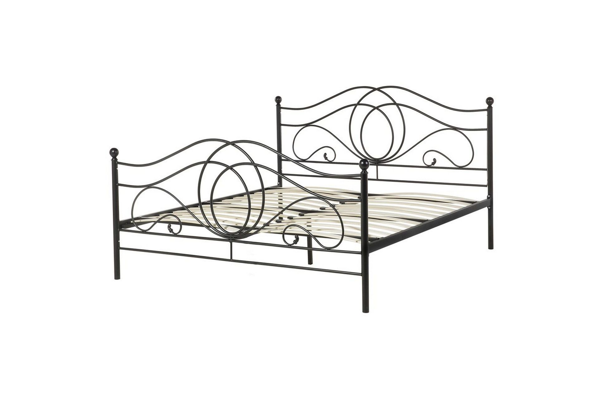 S&auml;ng med lamellram Lyra - Svart