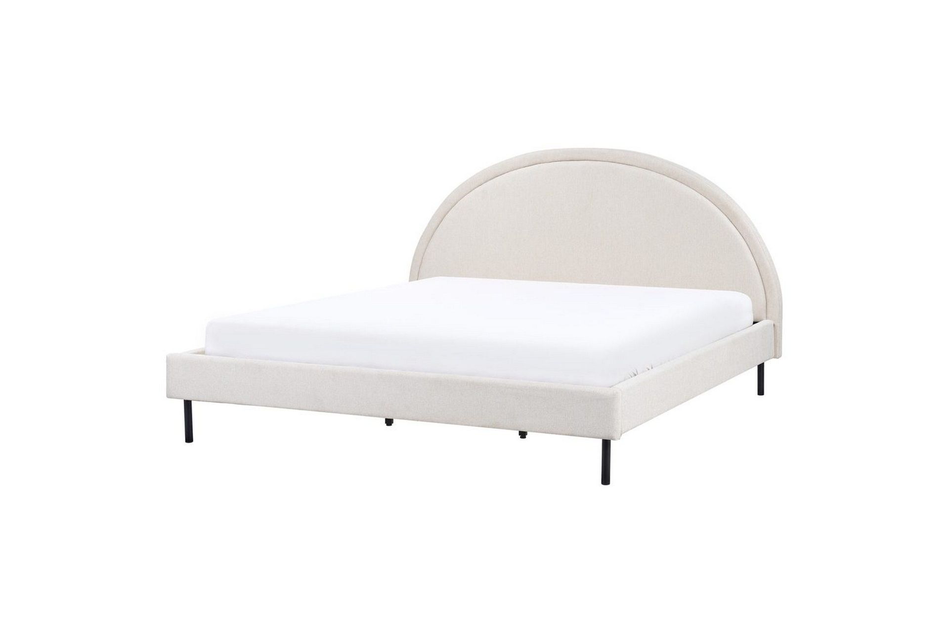 S&auml;ng med lamellram Margut - Beige/Polyester, 180x200 cm