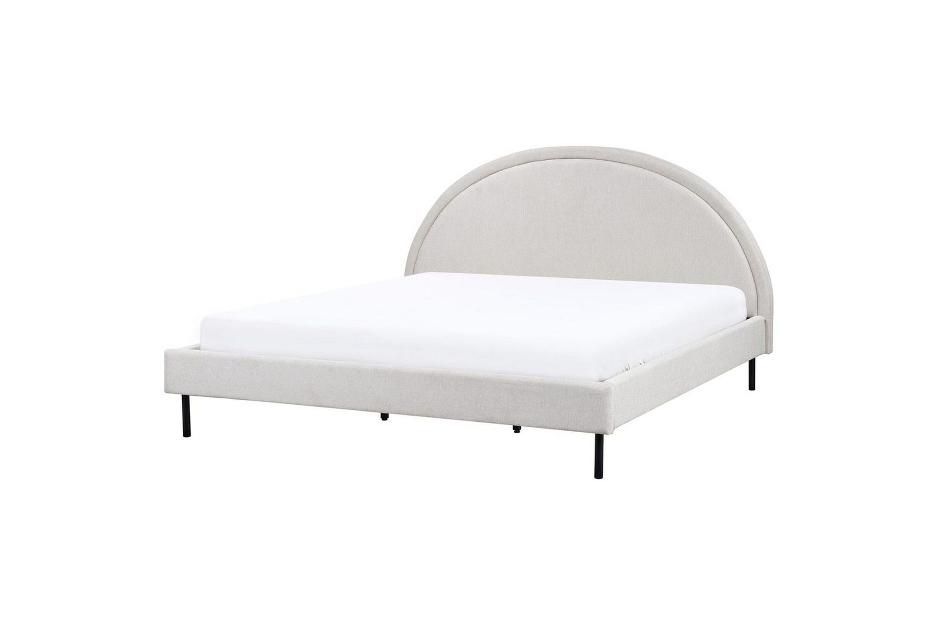 S&auml;ng med lamellram Margut - Gr&aring;/Polyester, 180x200 cm