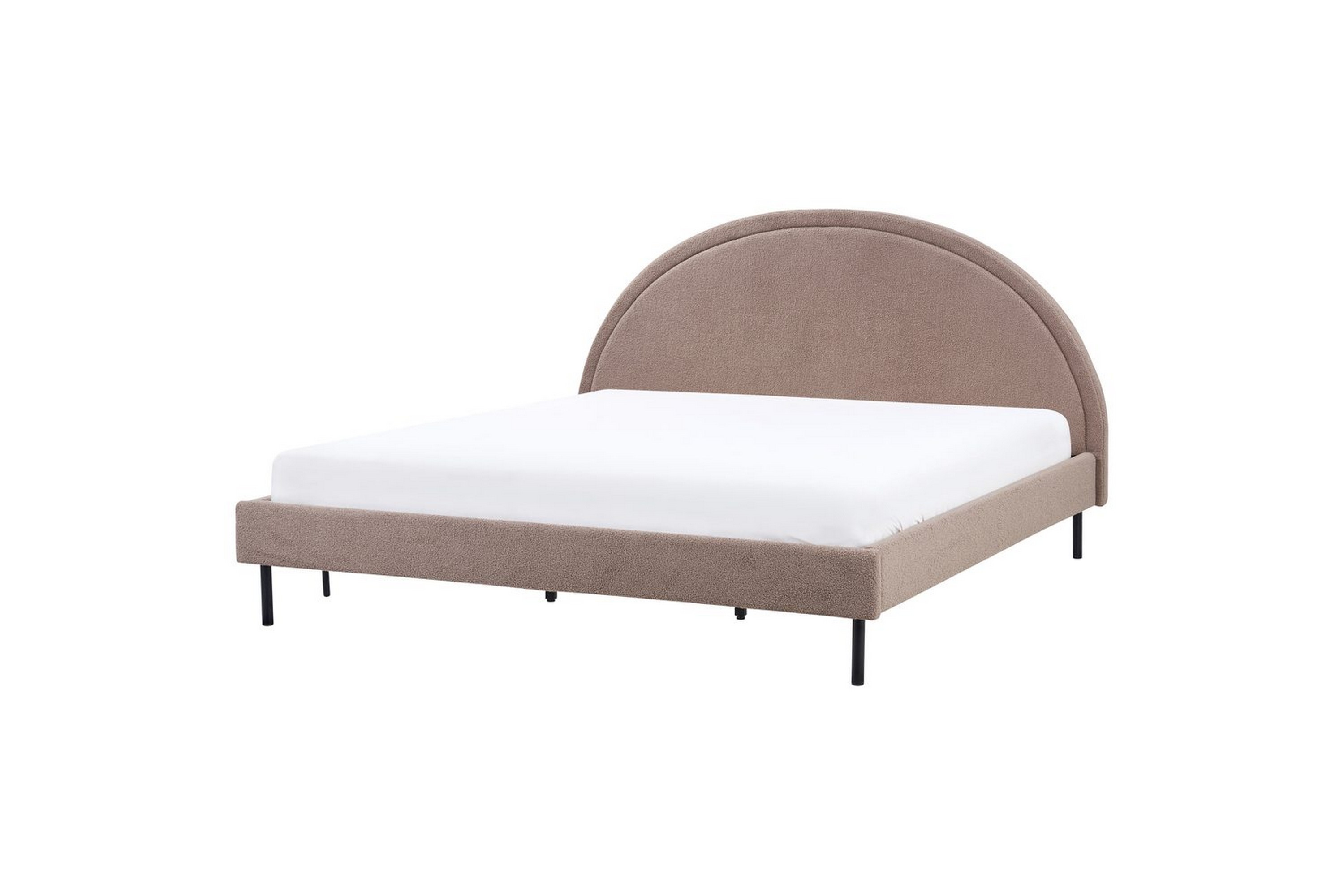 säng med lamellram margut - taupe/bouclé, 180x200 cm