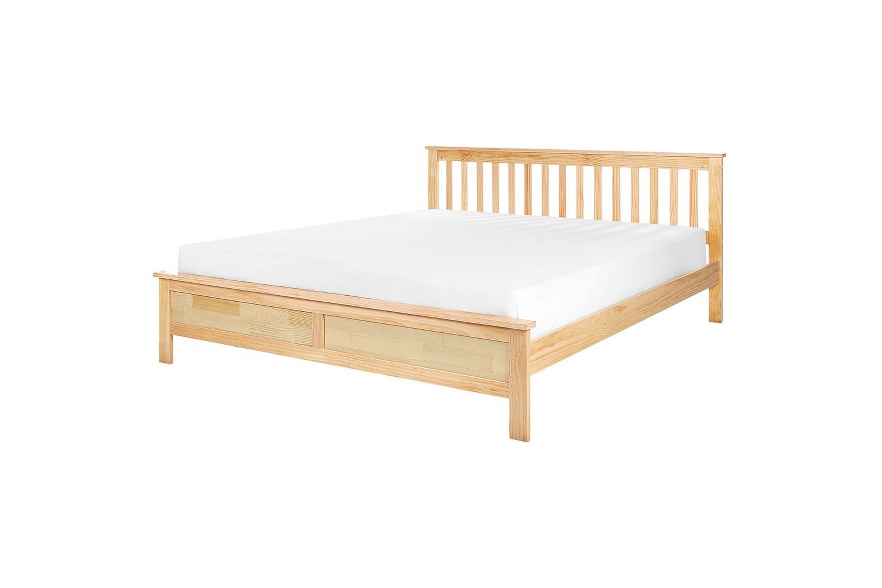 säng med lamellram mayenne - ljus trä, 180x200 cm