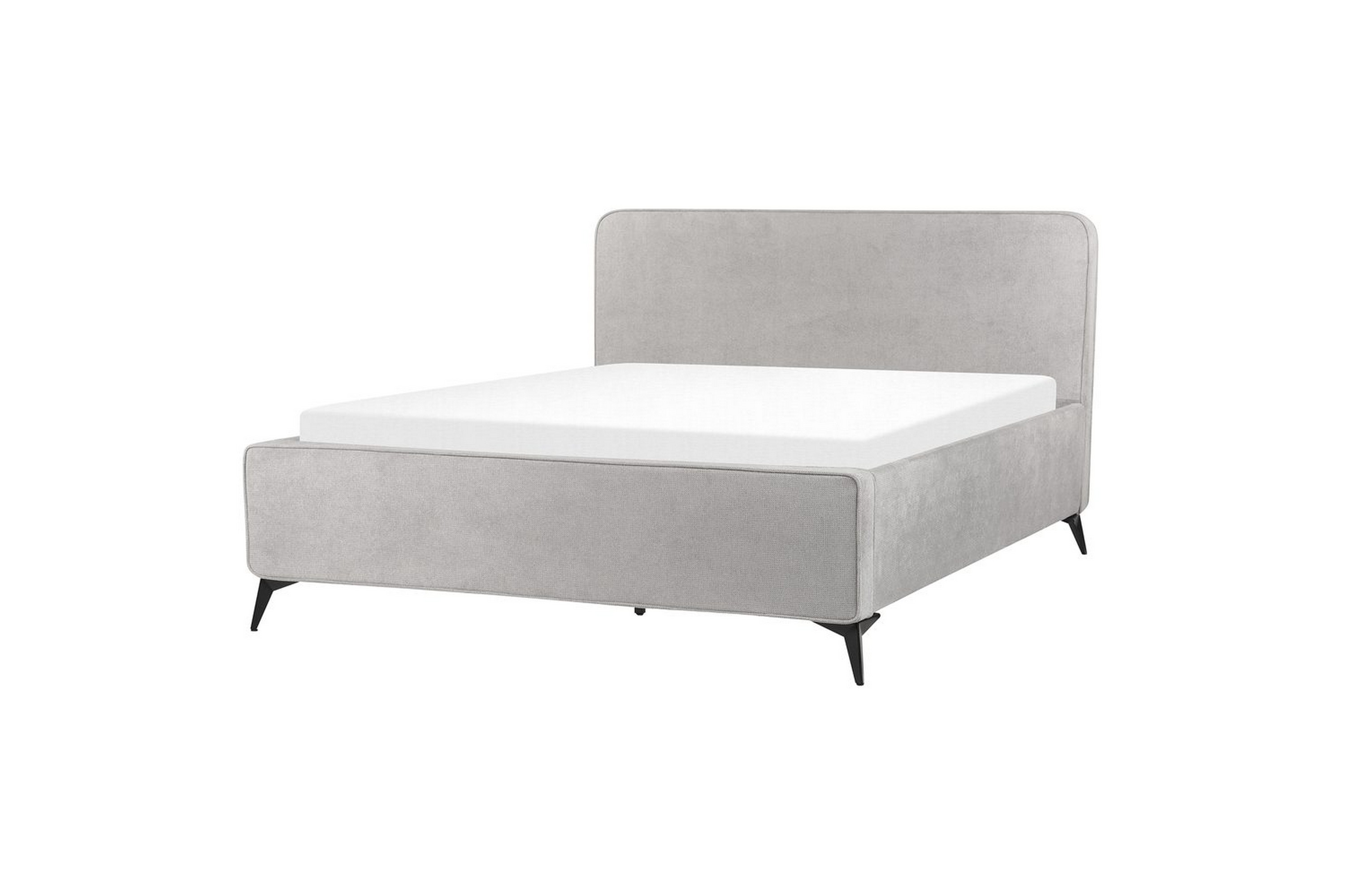 säng med lamellram valognes - grå, svart, 160x200 cm