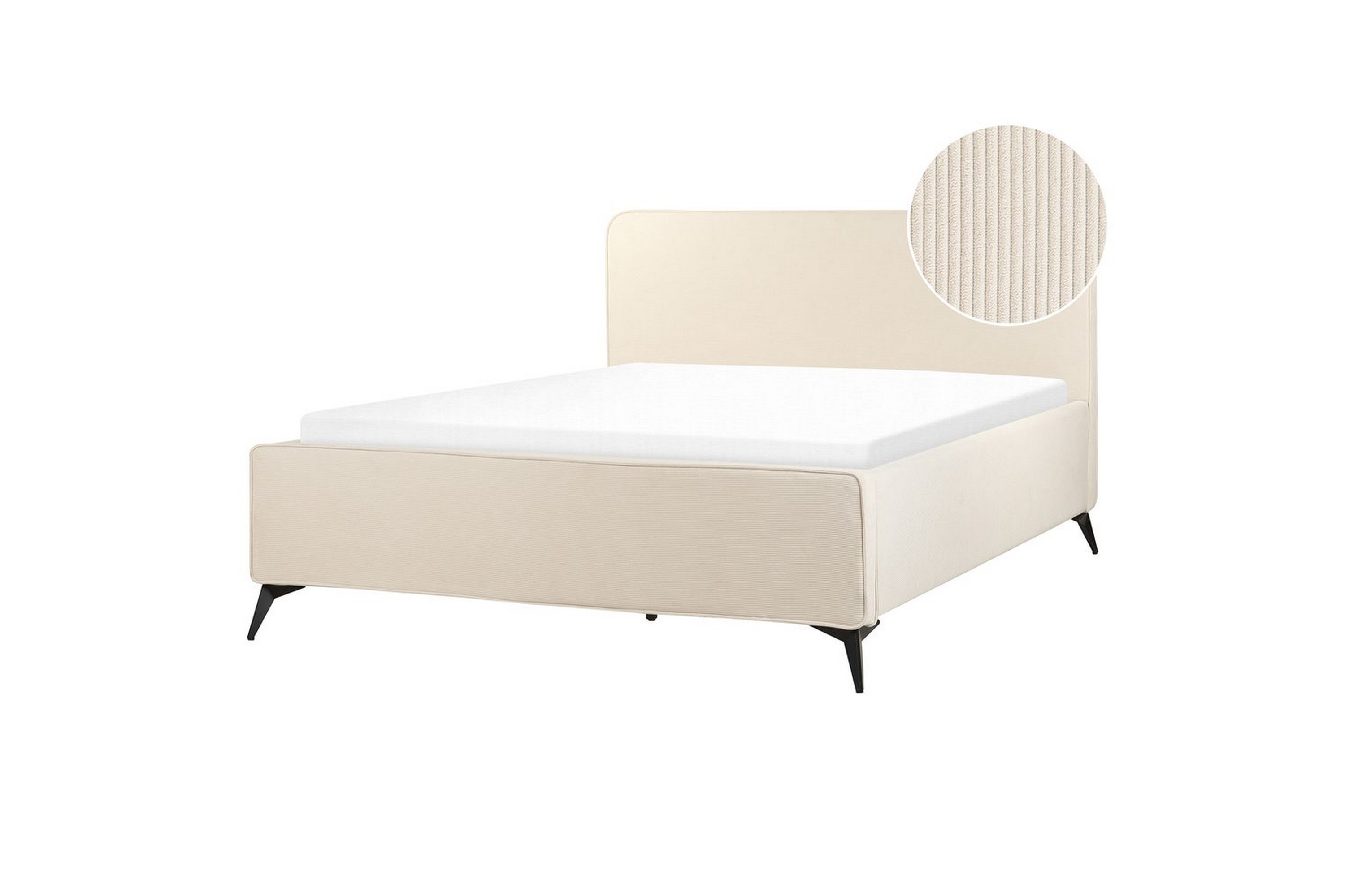 säng med lamellram valognes - ljusbeige, svart, 160x200 cm