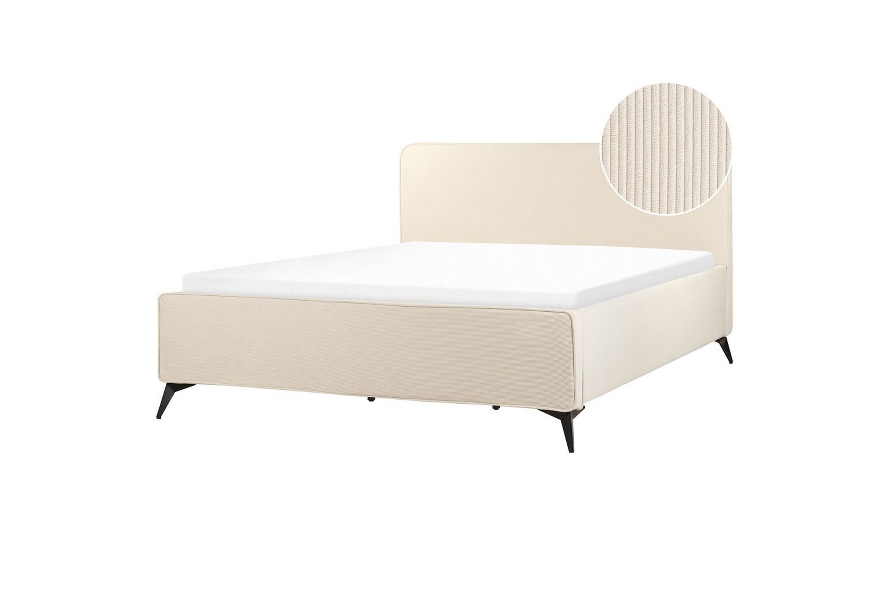 säng med lamellram valognes - ljusbeige, svart, 180x200 cm