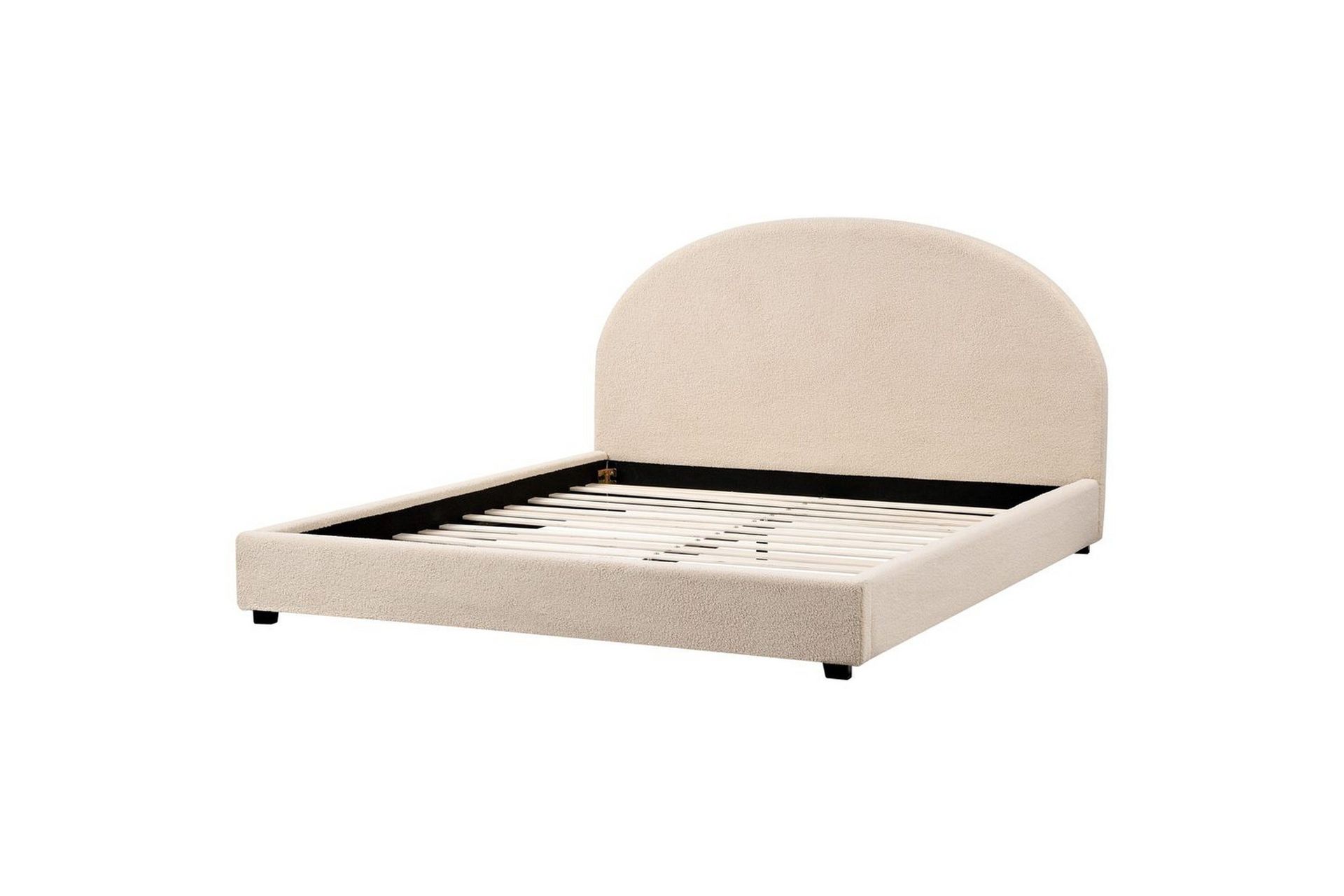 säng med lamellram vaucluse - beige/bouclé, 180x200 cm