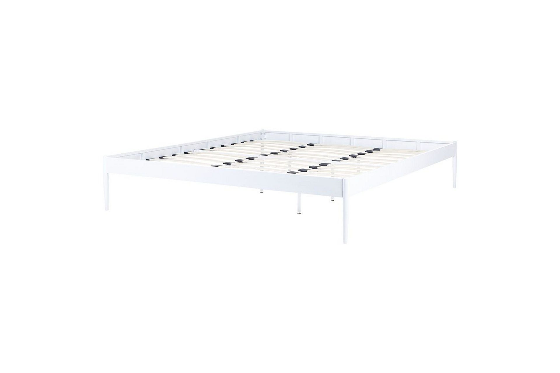 S&auml;ng med lamellram Vaurs - Vit, 180x200 cm