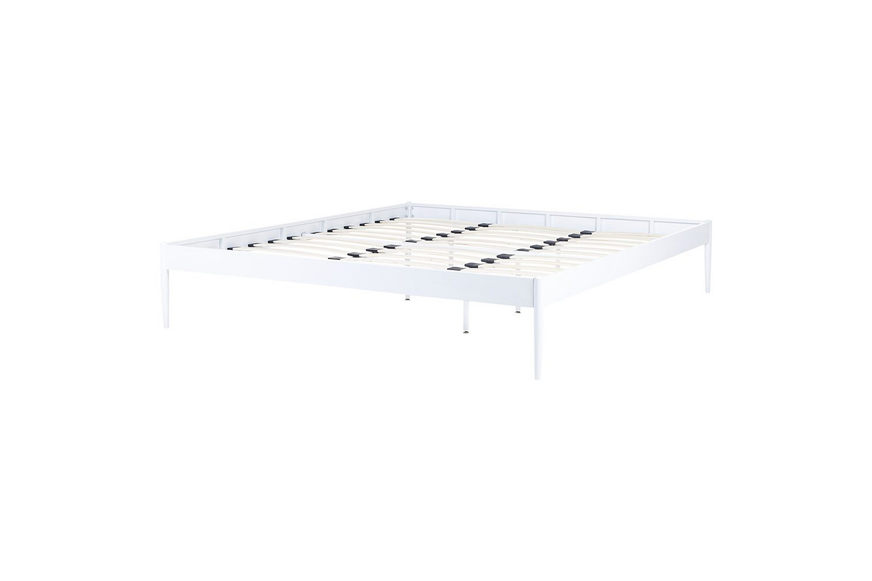 säng med lamellram vaurs - vit, 180x200 cm