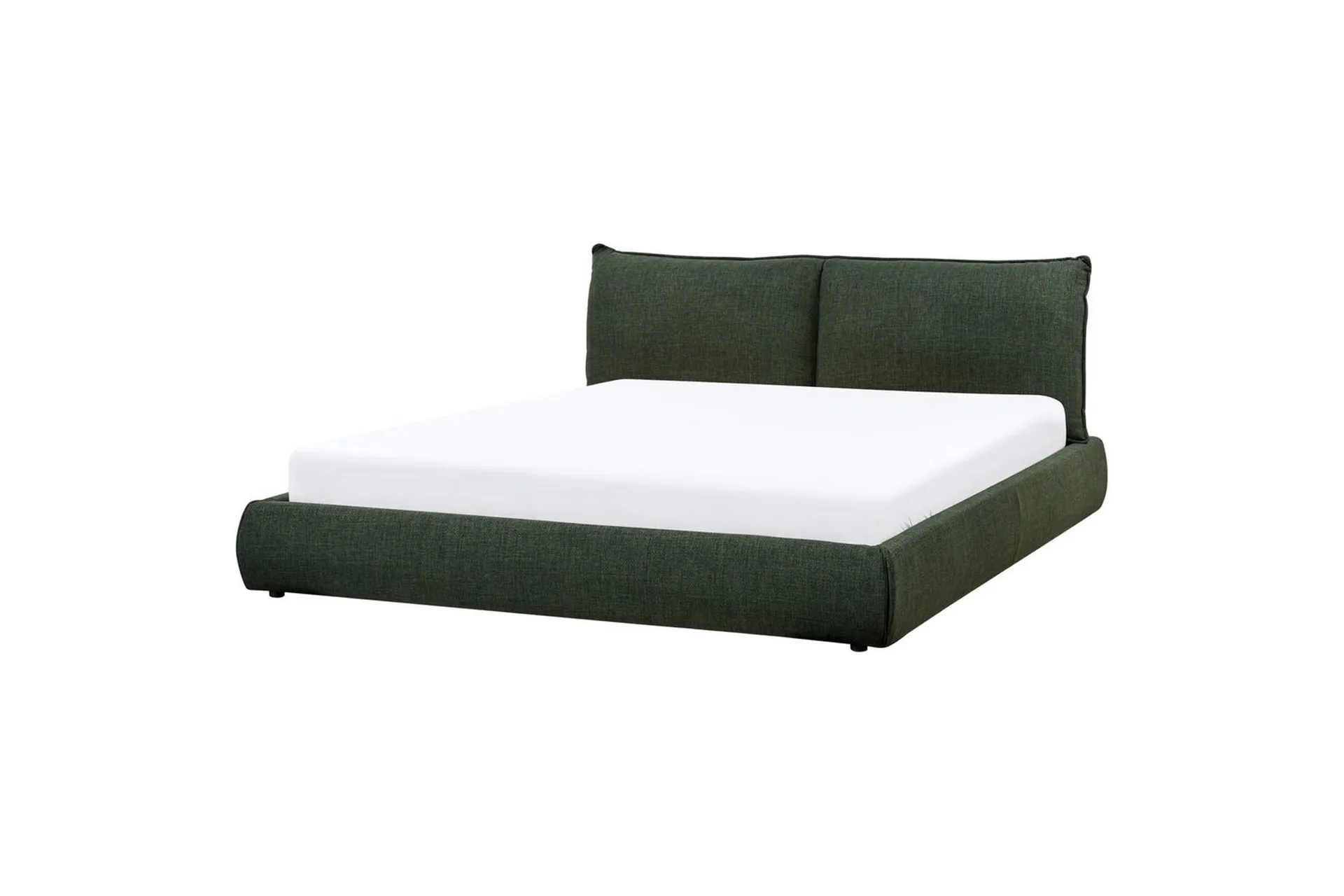 S&auml;ng med lamellram Vinay - M&ouml;rkgr&ouml;n, 180x200 cm