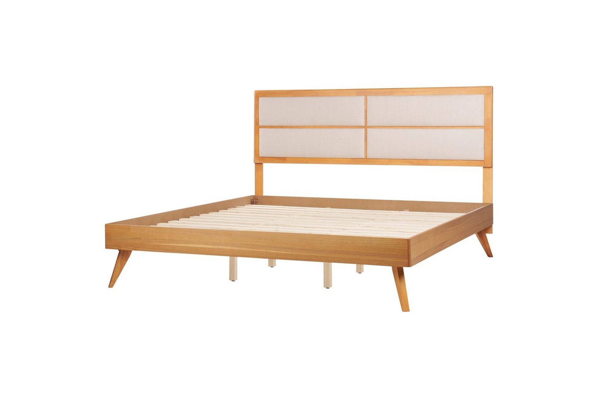 Säng med lamellram Poissy - Ljus trä, beige, 180x200 cm