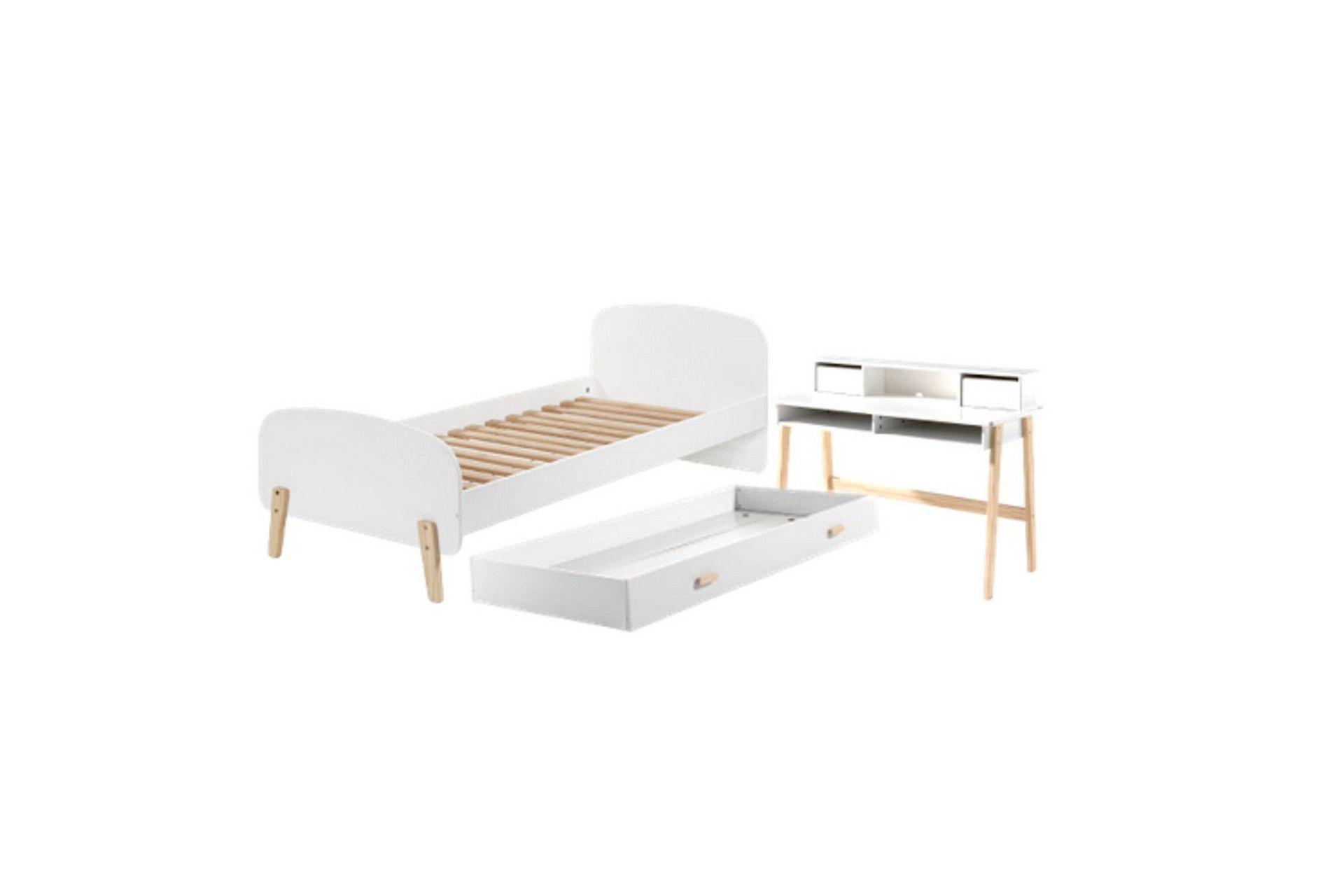 Säng med lådskrivbord Kiddy -