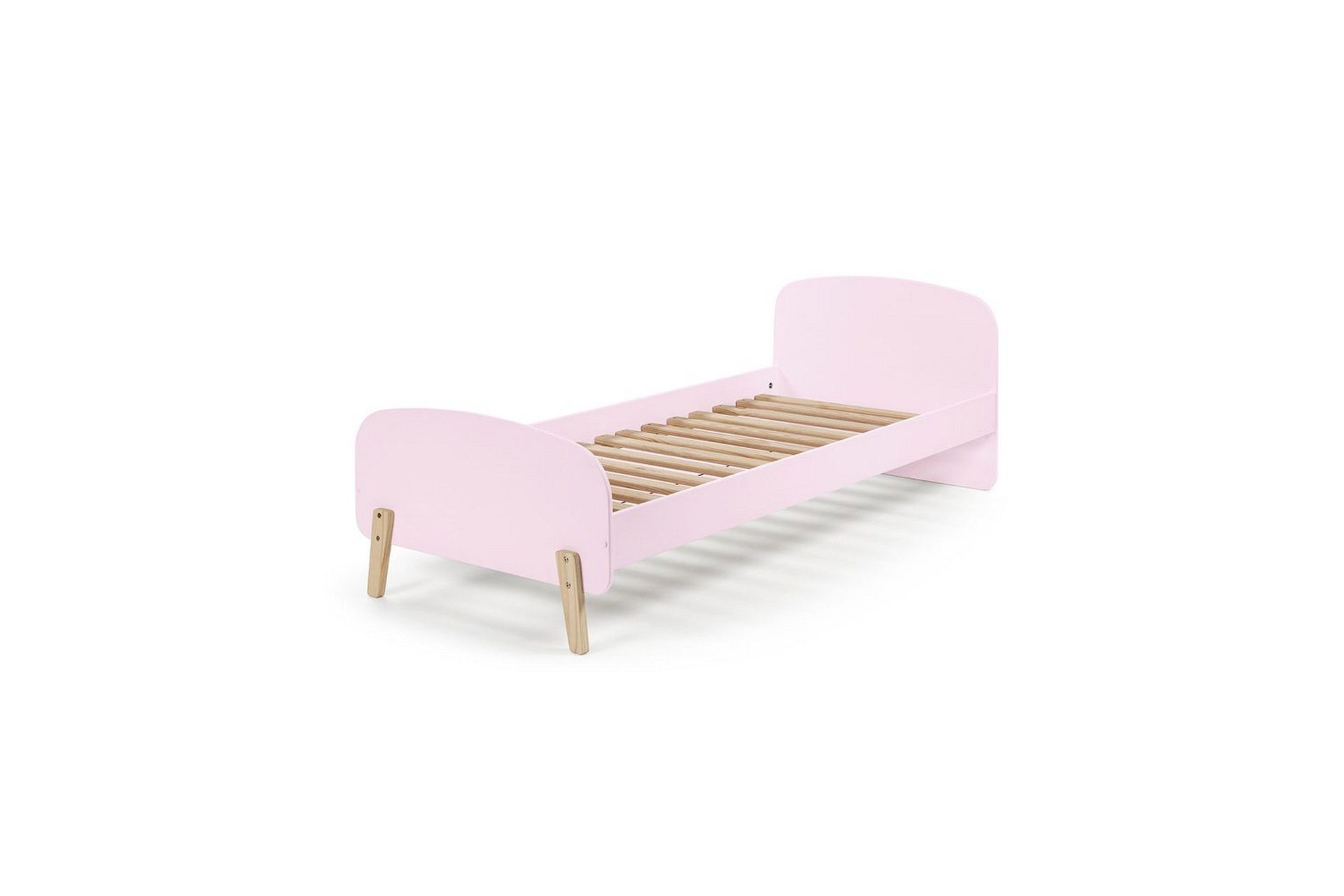 Säng med nattduksbord Kiddy Rosa - Rosa