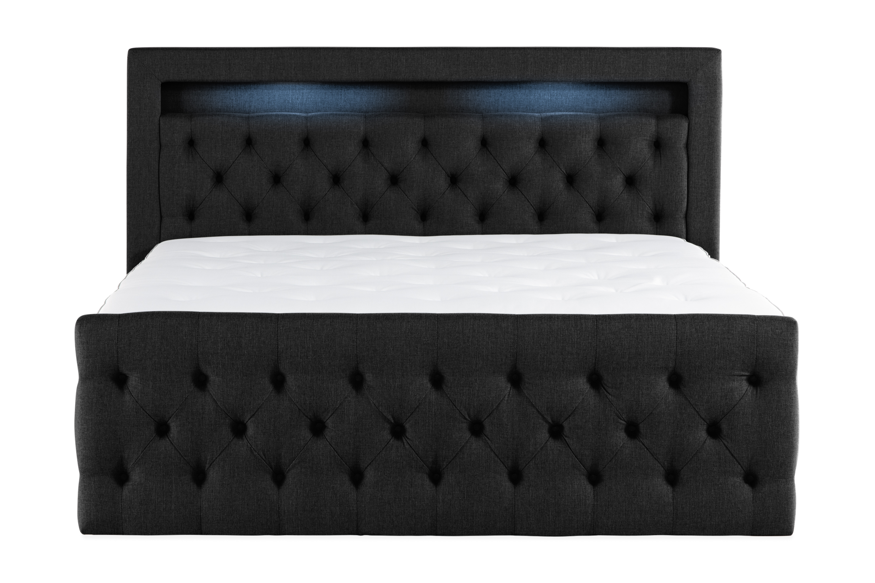 Altaneira Komplett Sängpaket med lyftörvaring LED-belysning 180x200 Svart