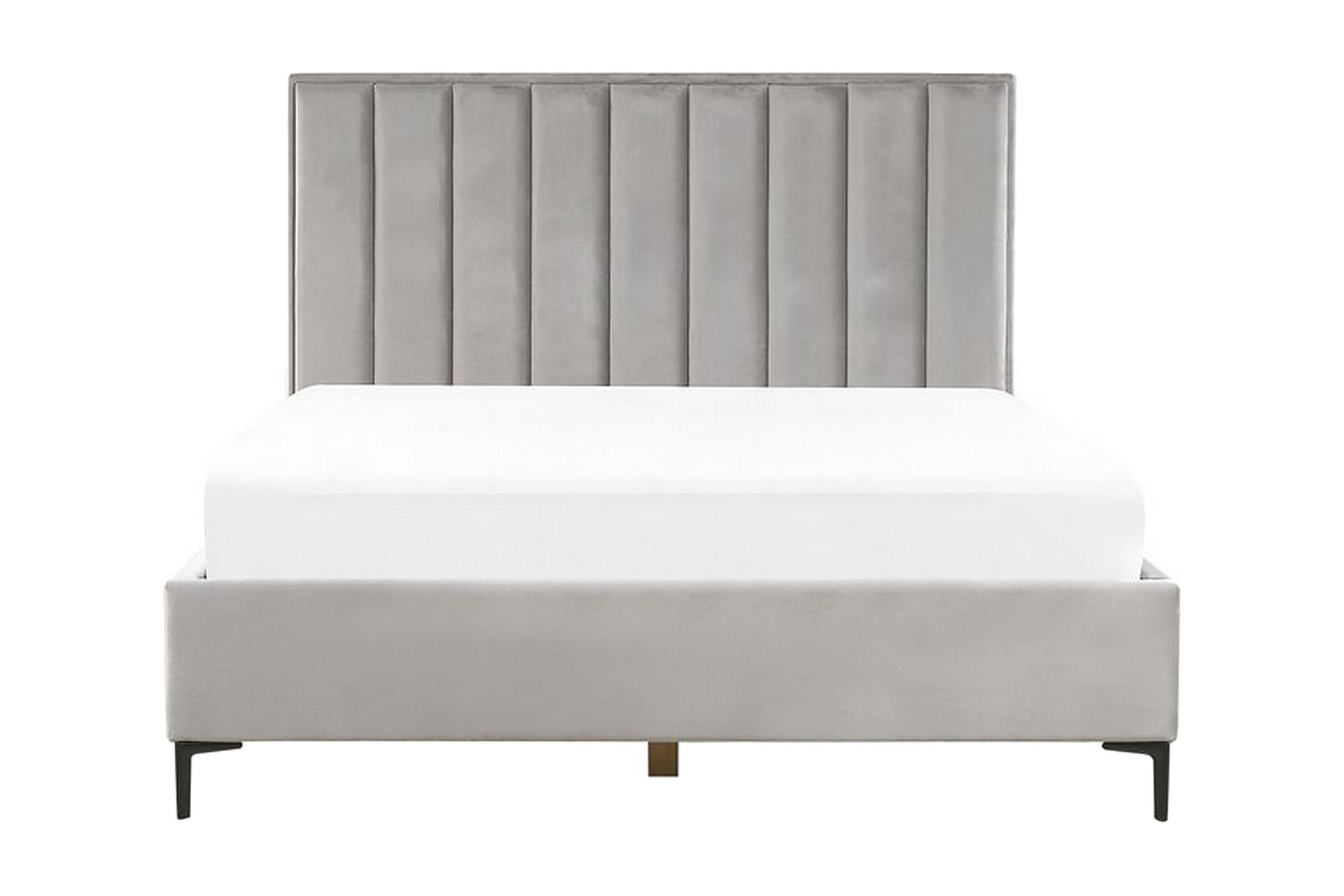 Dubbelsäng med förvaring 180x200 cm SEZANNE - Grå