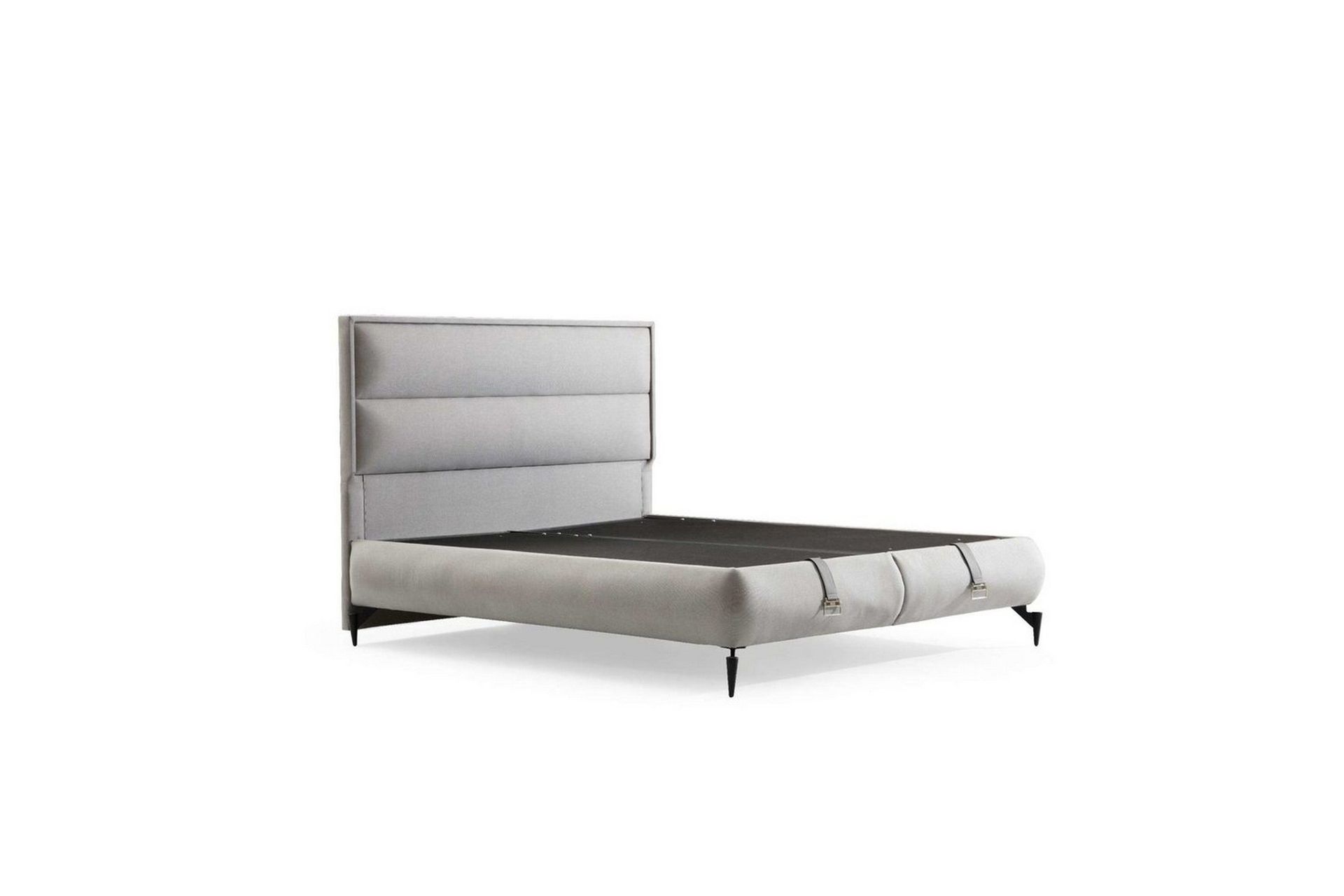 sängbotten & sänggavel för enkel säng mashli grå - 90 x 41 x 190 cm