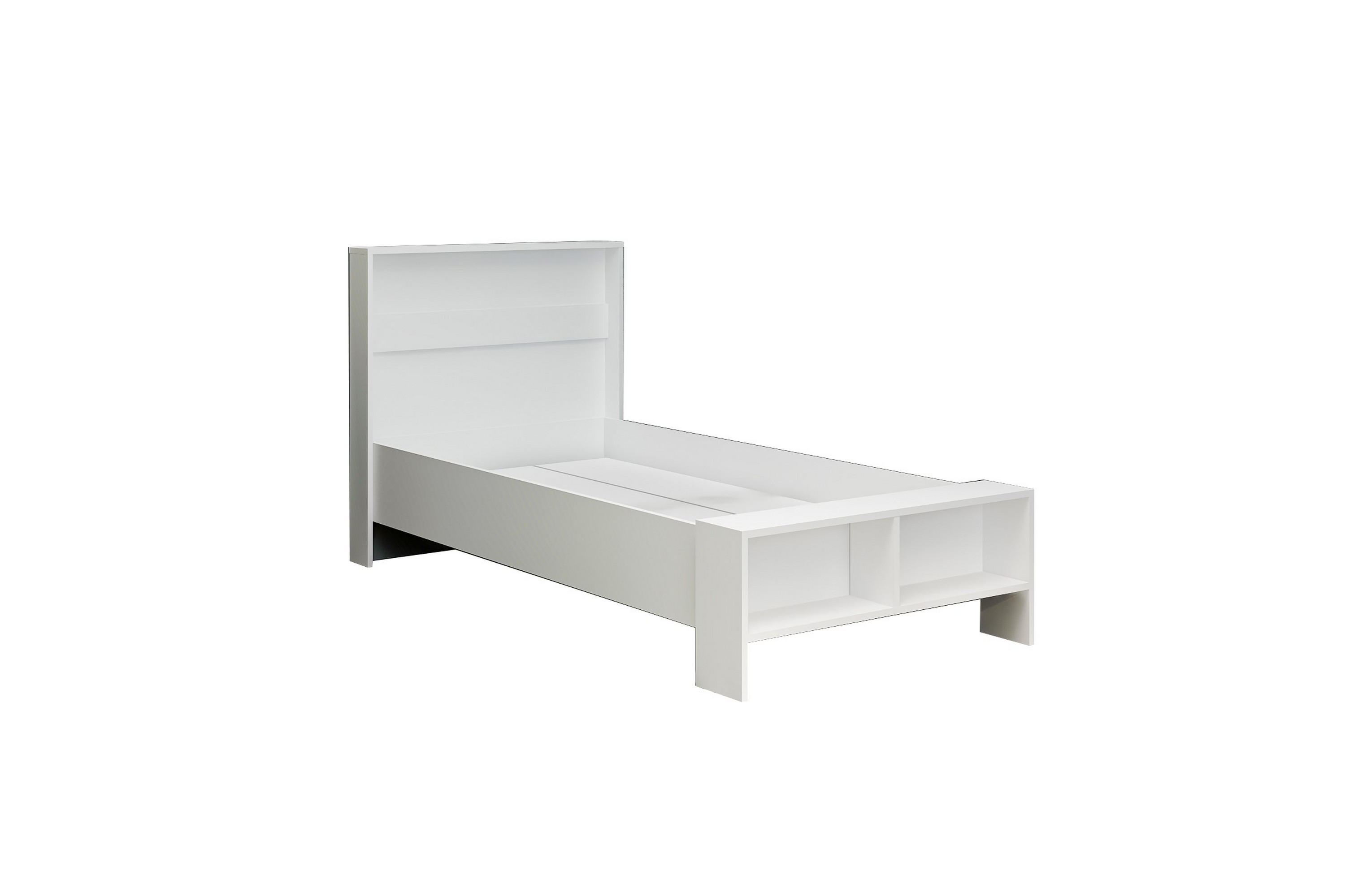 sängram cabbot 99x215 cm - vit