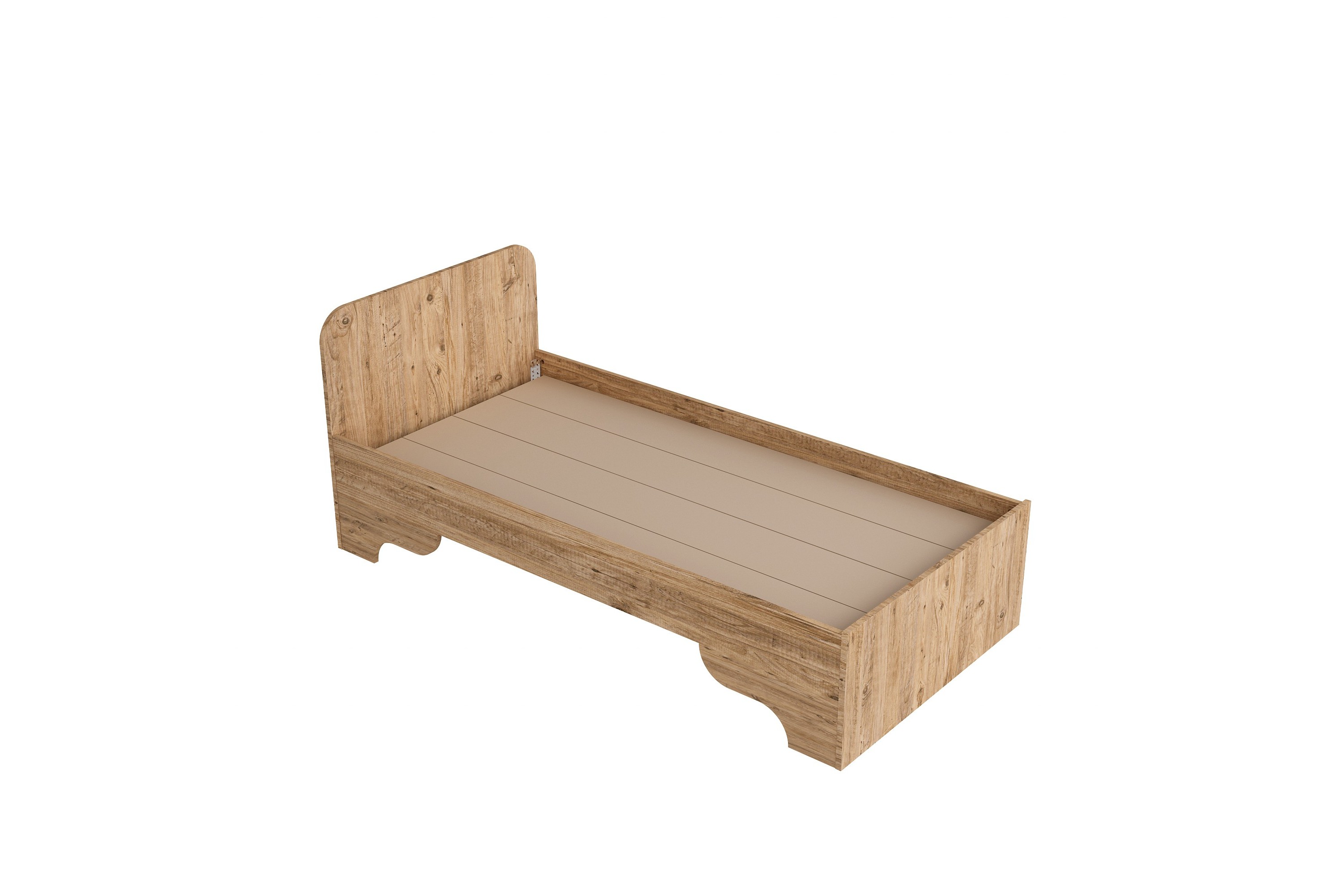 sängram luses 94,4x194 cm - brun