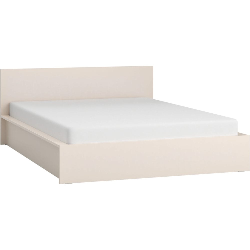 S&auml;ngram med huvudgavel 4 You Fresh med Upph&ouml;jd Ram Sandbeige - 160 x 200 cm