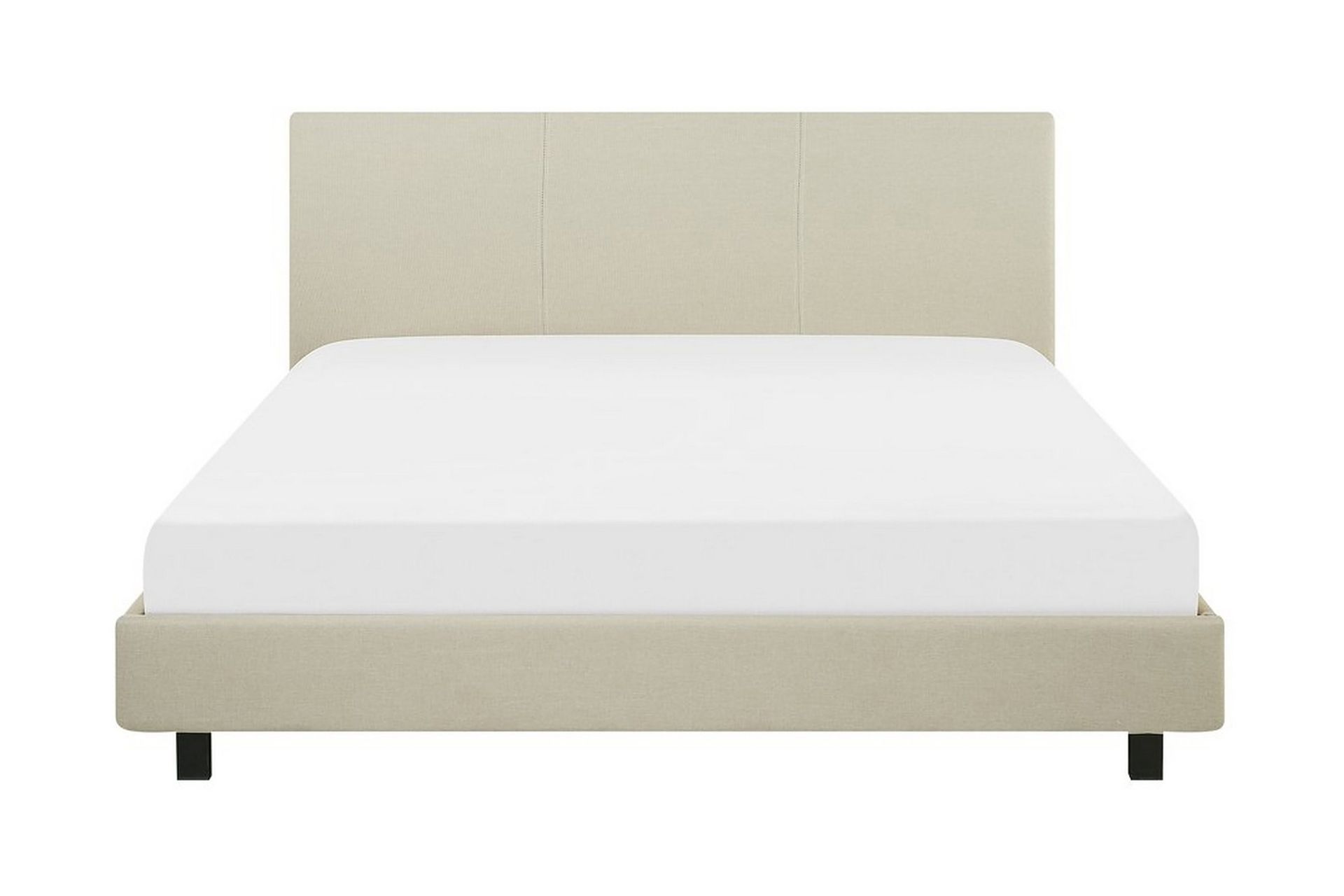 Albi Dubbelsäng 160x200 cm i Tyg med Sänggavel - Beige