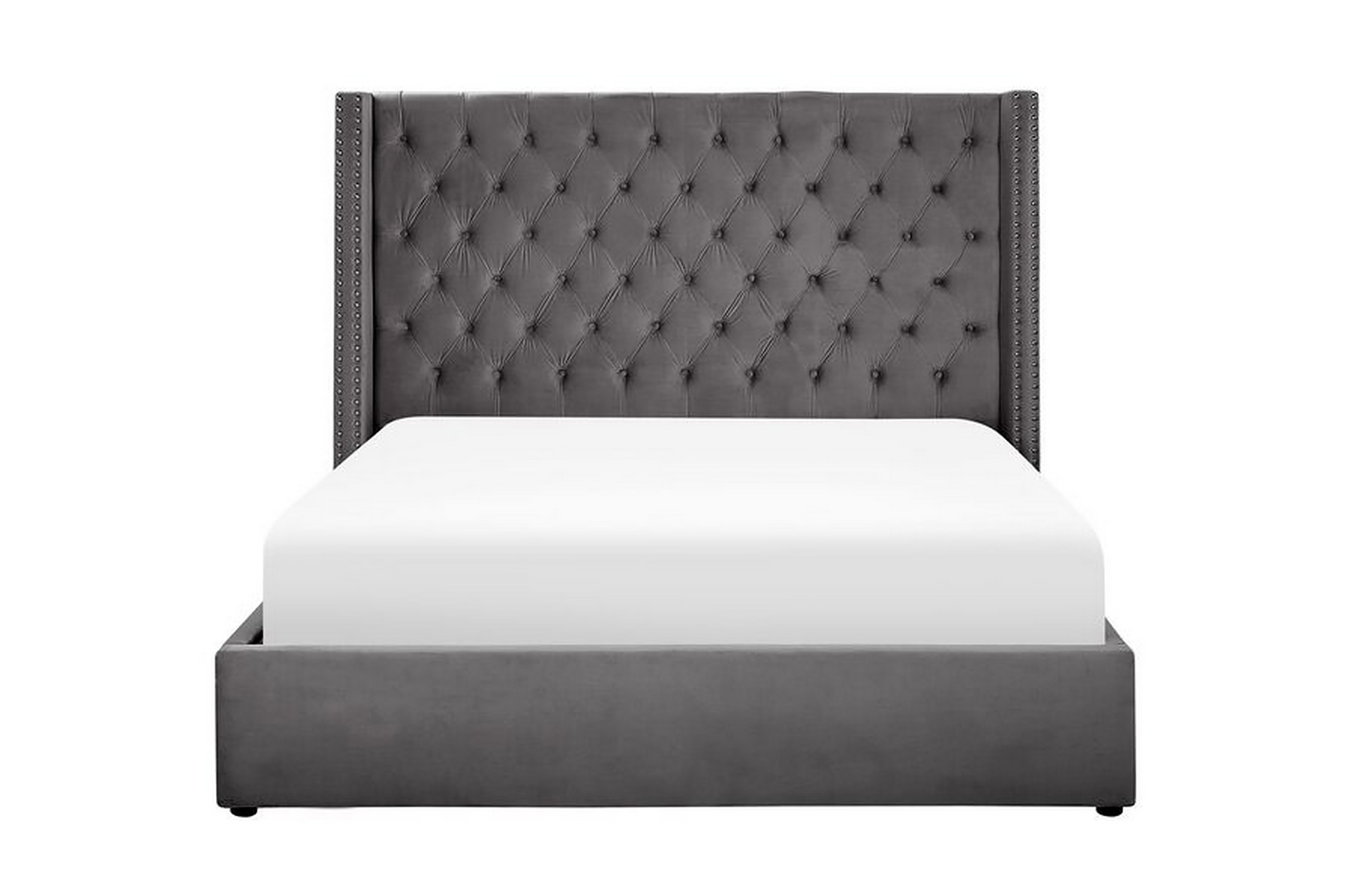 dubbelsäng vikens 160x200 cm - grå