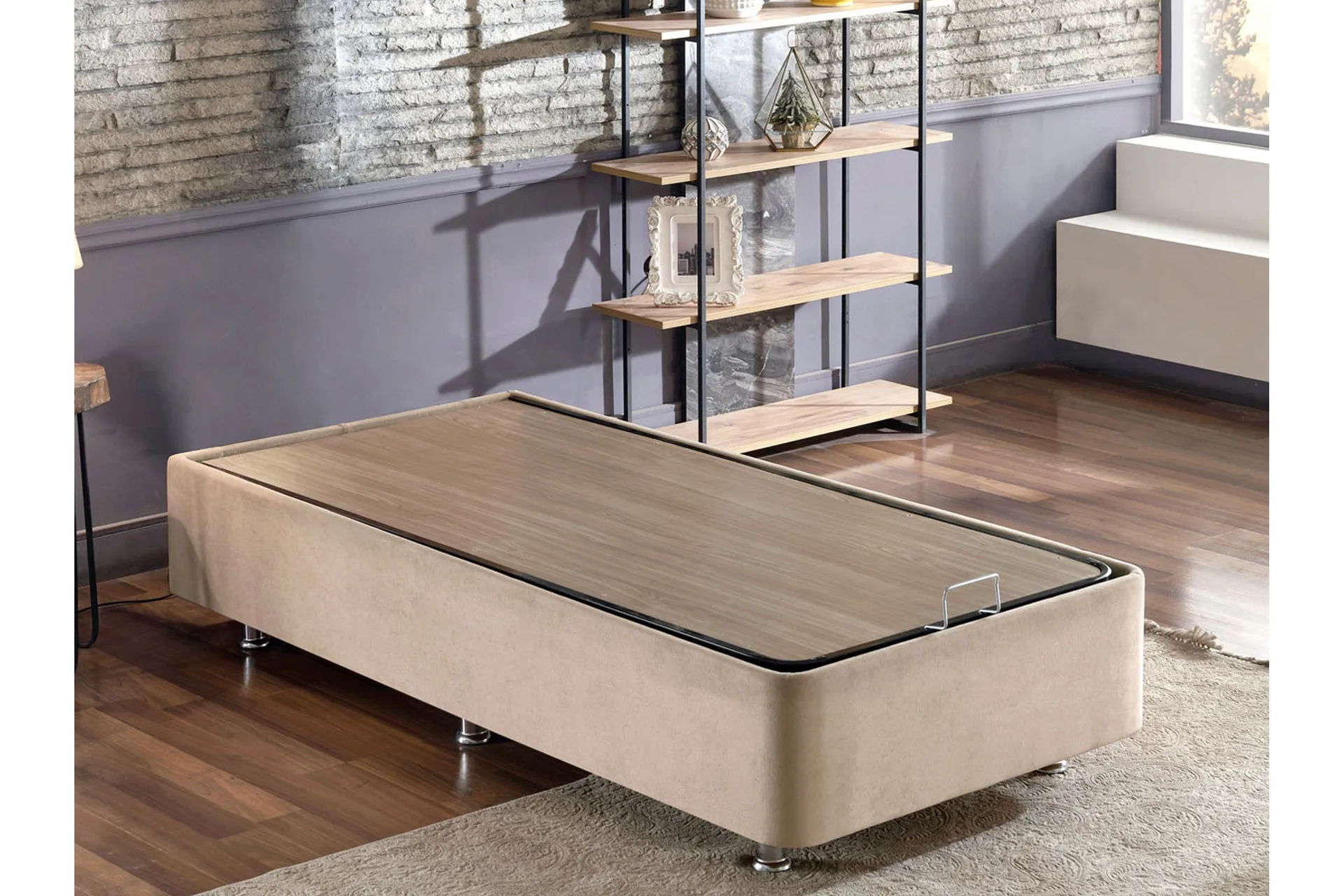 Endulanie S&auml;ngram 100x200 cm - Ljusbrun