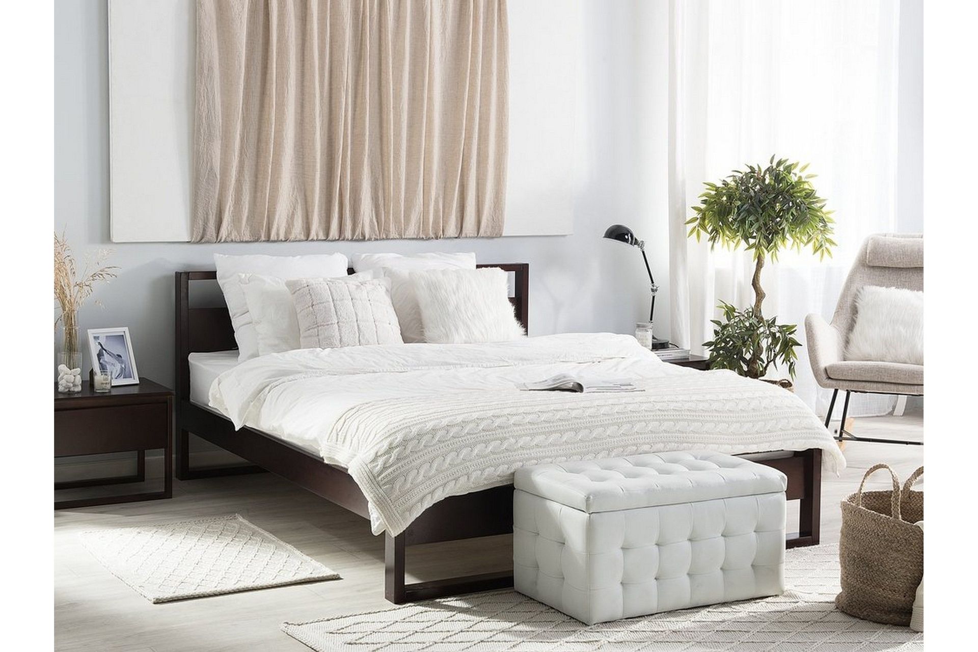 giulia dubbelsäng 160\200 cm - trä/natur