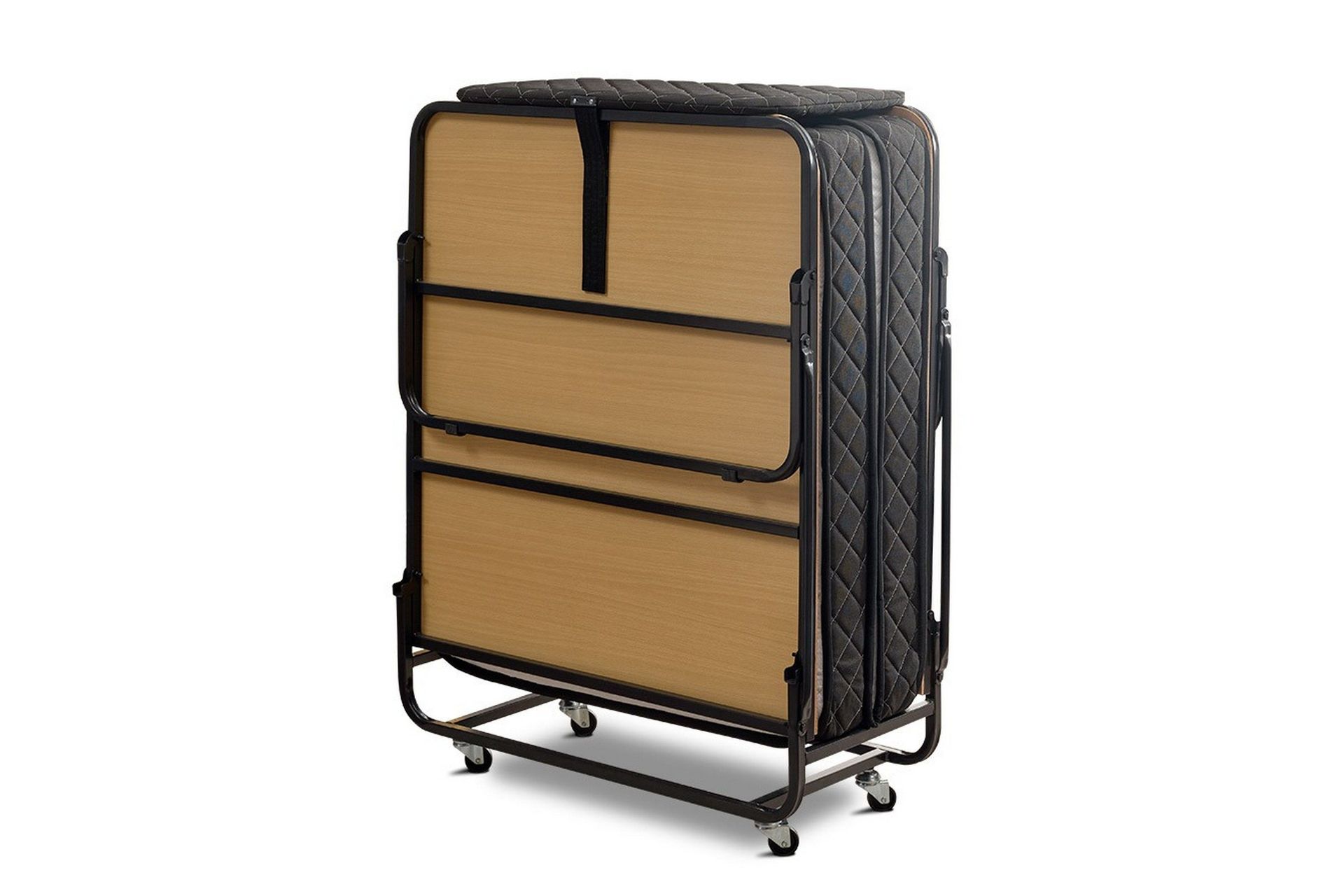 Hopf&auml;llbar S&auml;ngram 90x200 cm - Svart/Natur