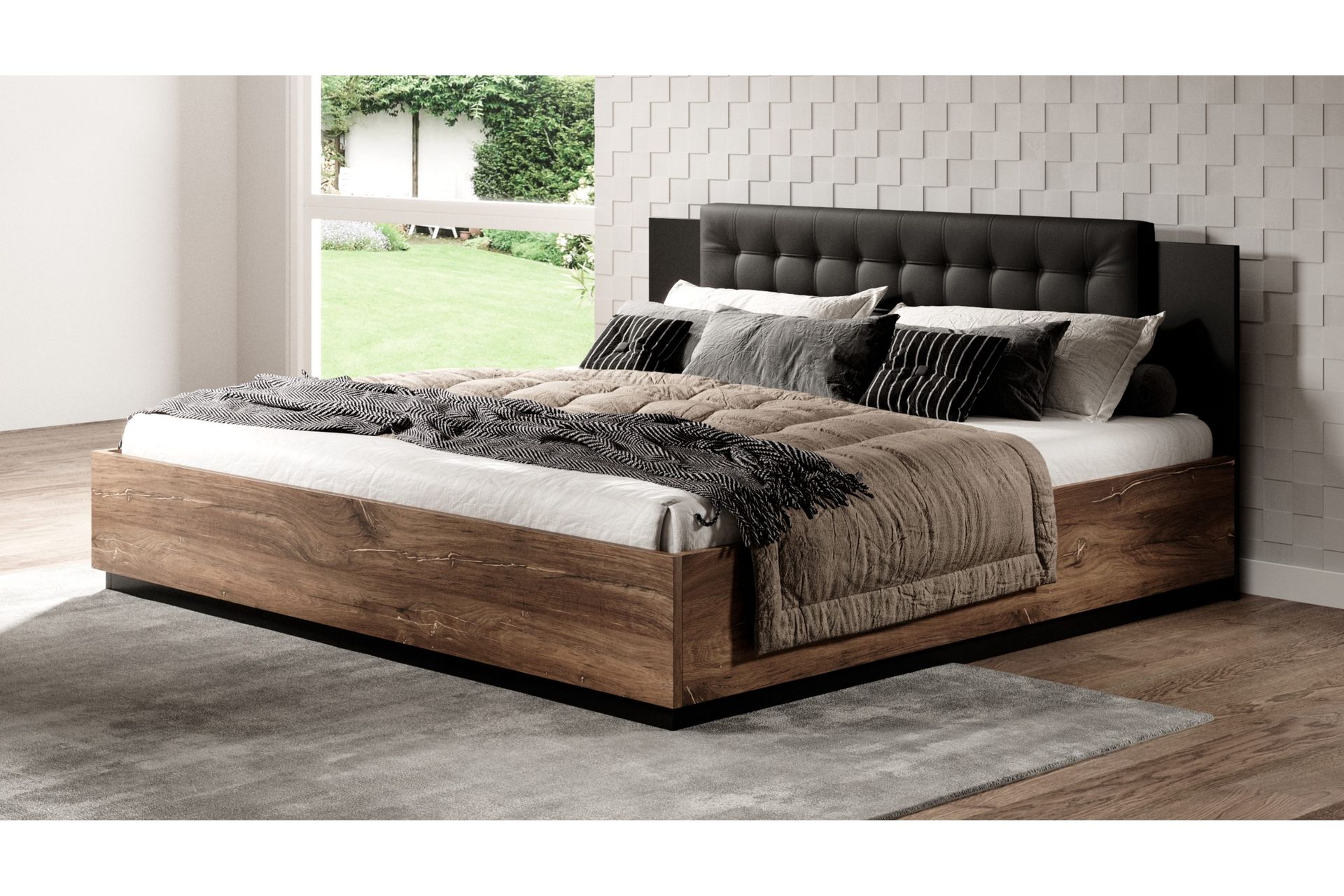 Joannie Kontinentals&auml;ng 180x205 cm - M&ouml;rkbrun