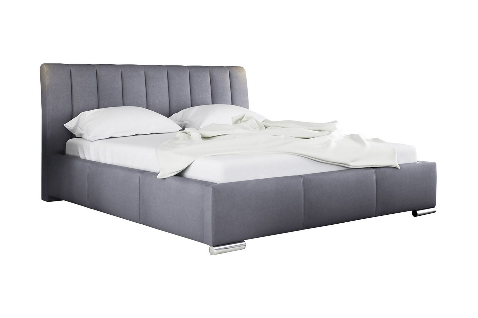 Milano S&auml;ngram med F&ouml;rvaring180x200 - Gr&aring;