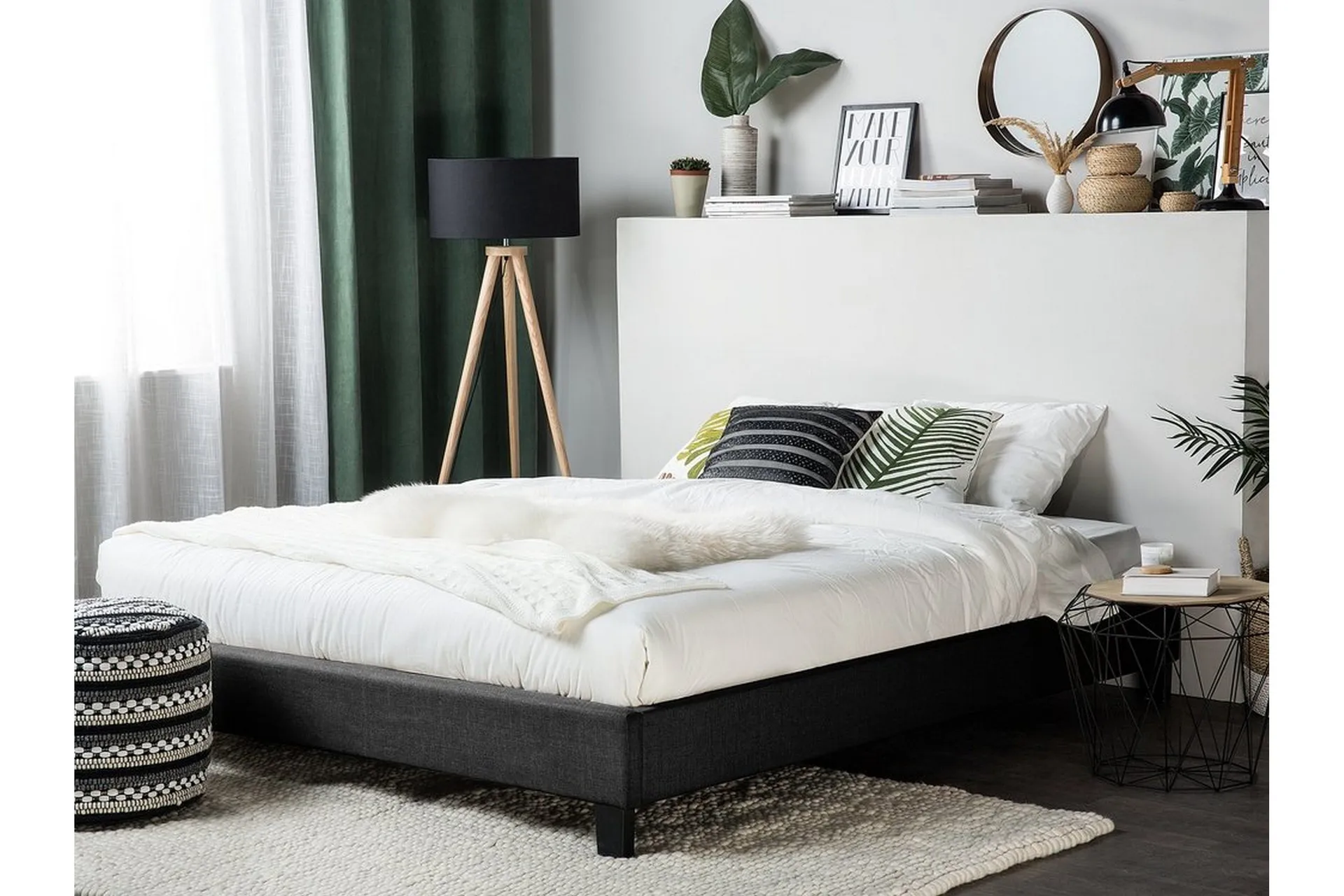 Roanne S&auml;ngram 180x200 cm - Gr&aring;