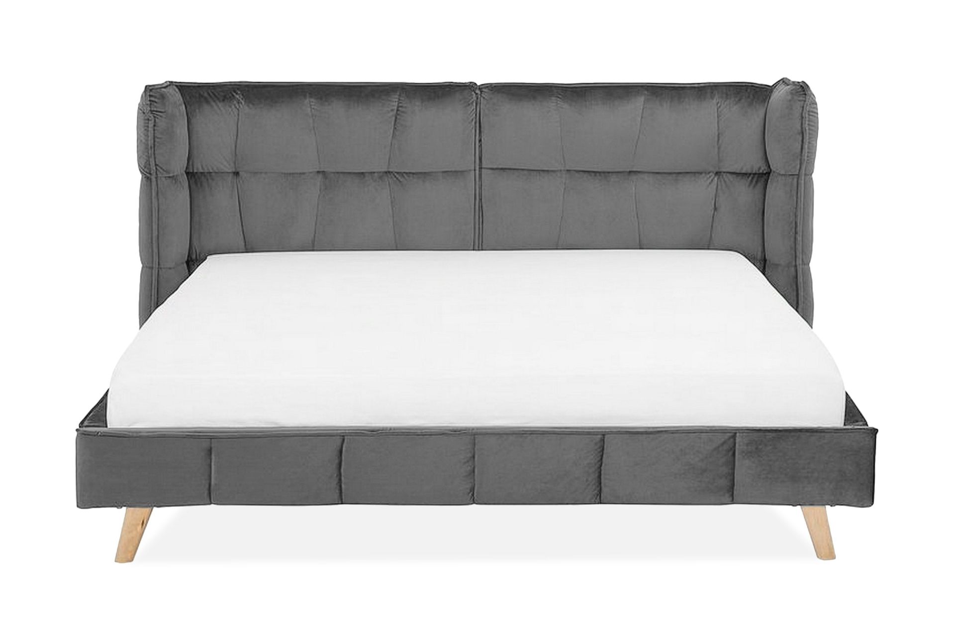 Senlis Dubbels&auml;ng 160 200 cm Gr&aring;  Gr&aring; - Gr&aring;