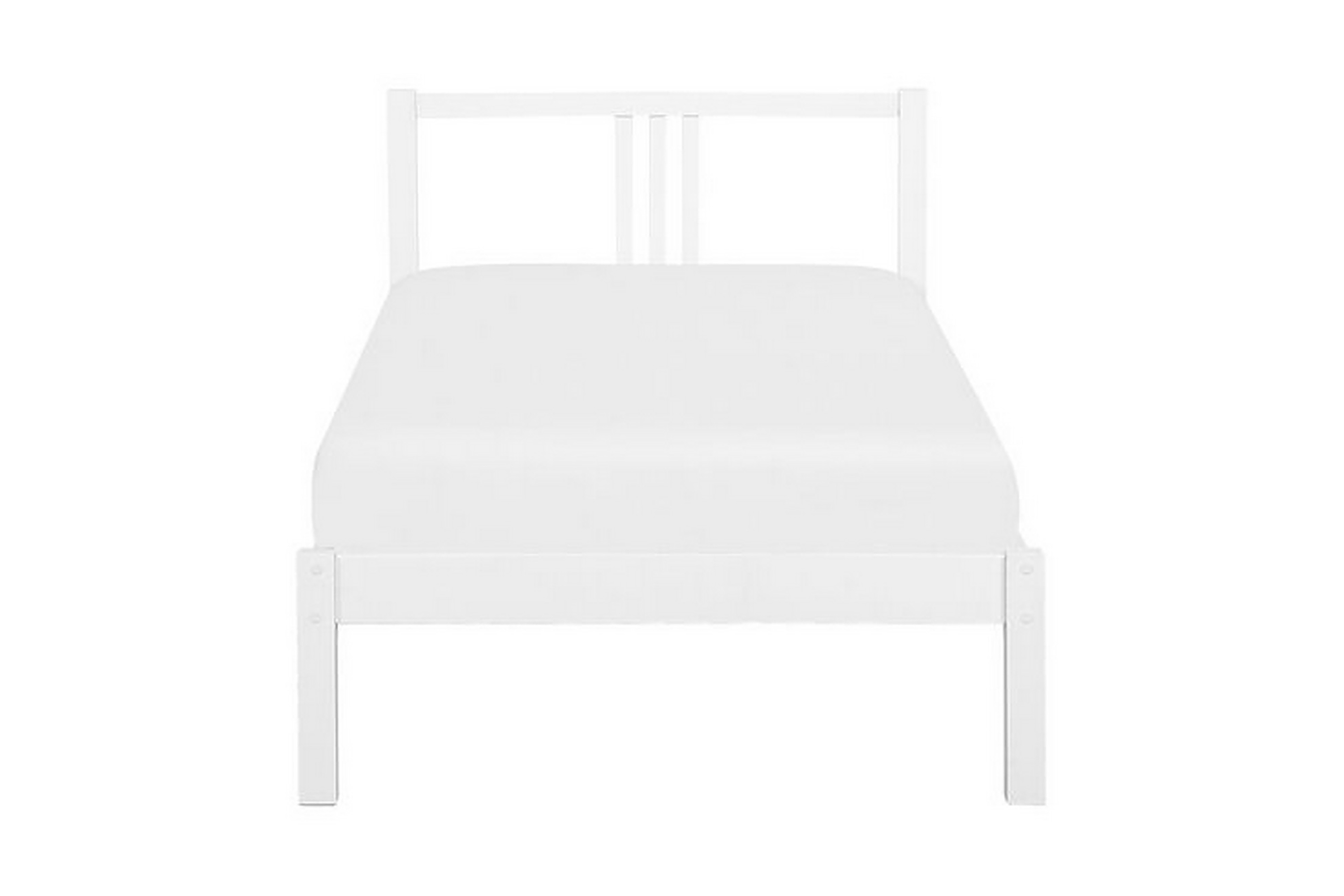 säng holyfield trä 90x200 cm - vit