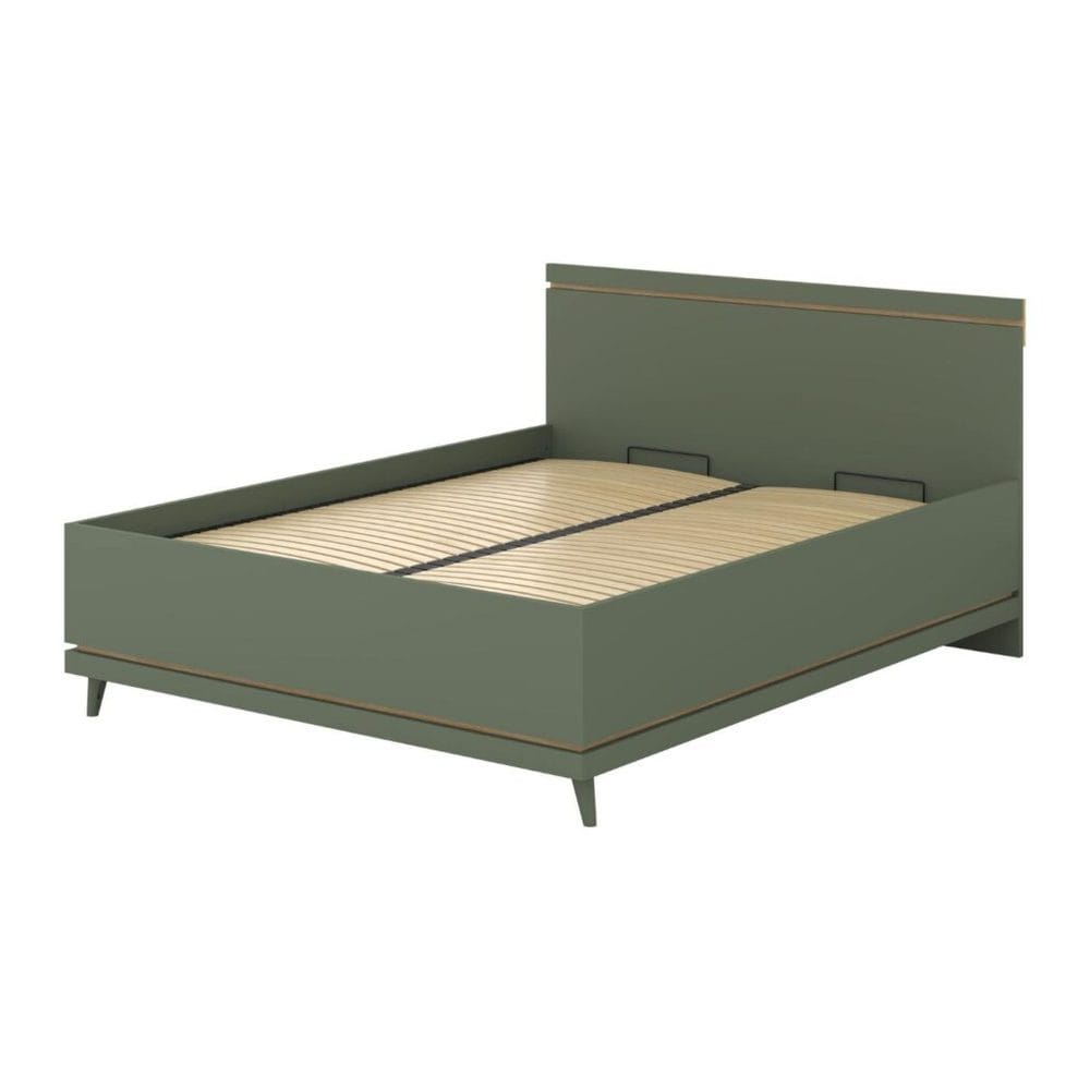 S&auml;ng Scandi lyftf&ouml;rvaring - 160 cm, D&auml;mpad gr&ouml;n - Oljad ek