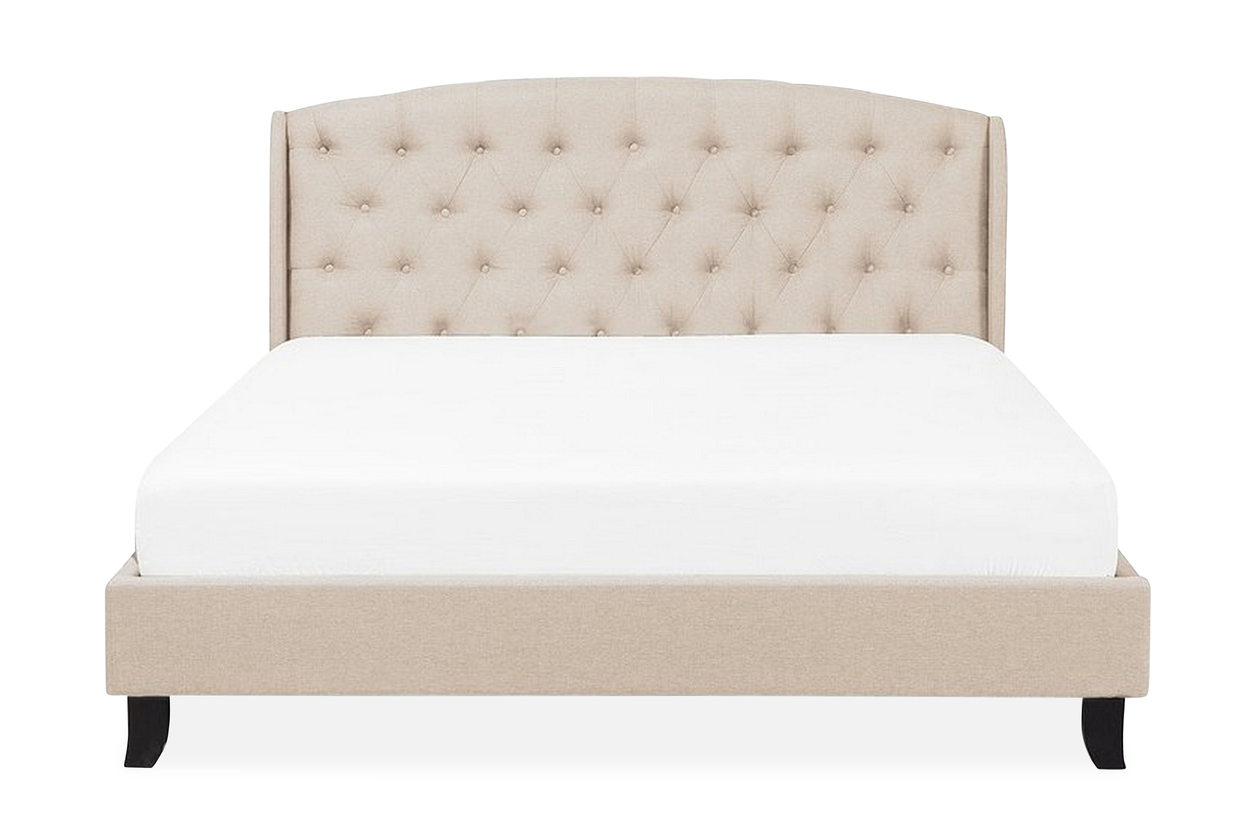 sängram bordeaux 160x200 cm - beige