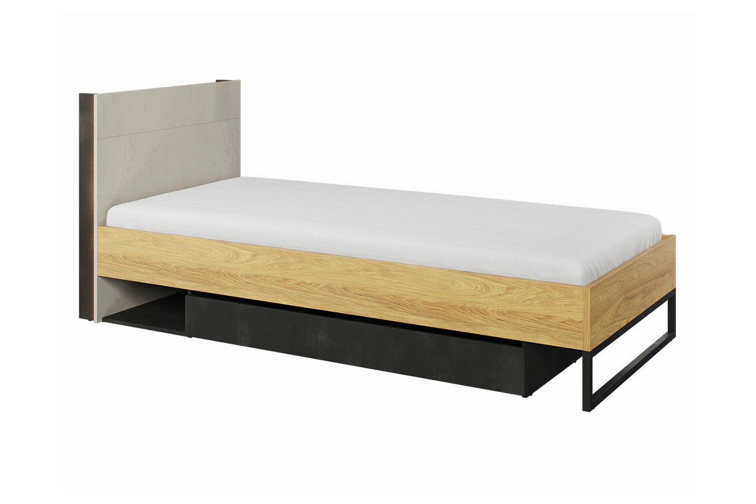 sängram rathmore 90x200 cm - mörkgrå