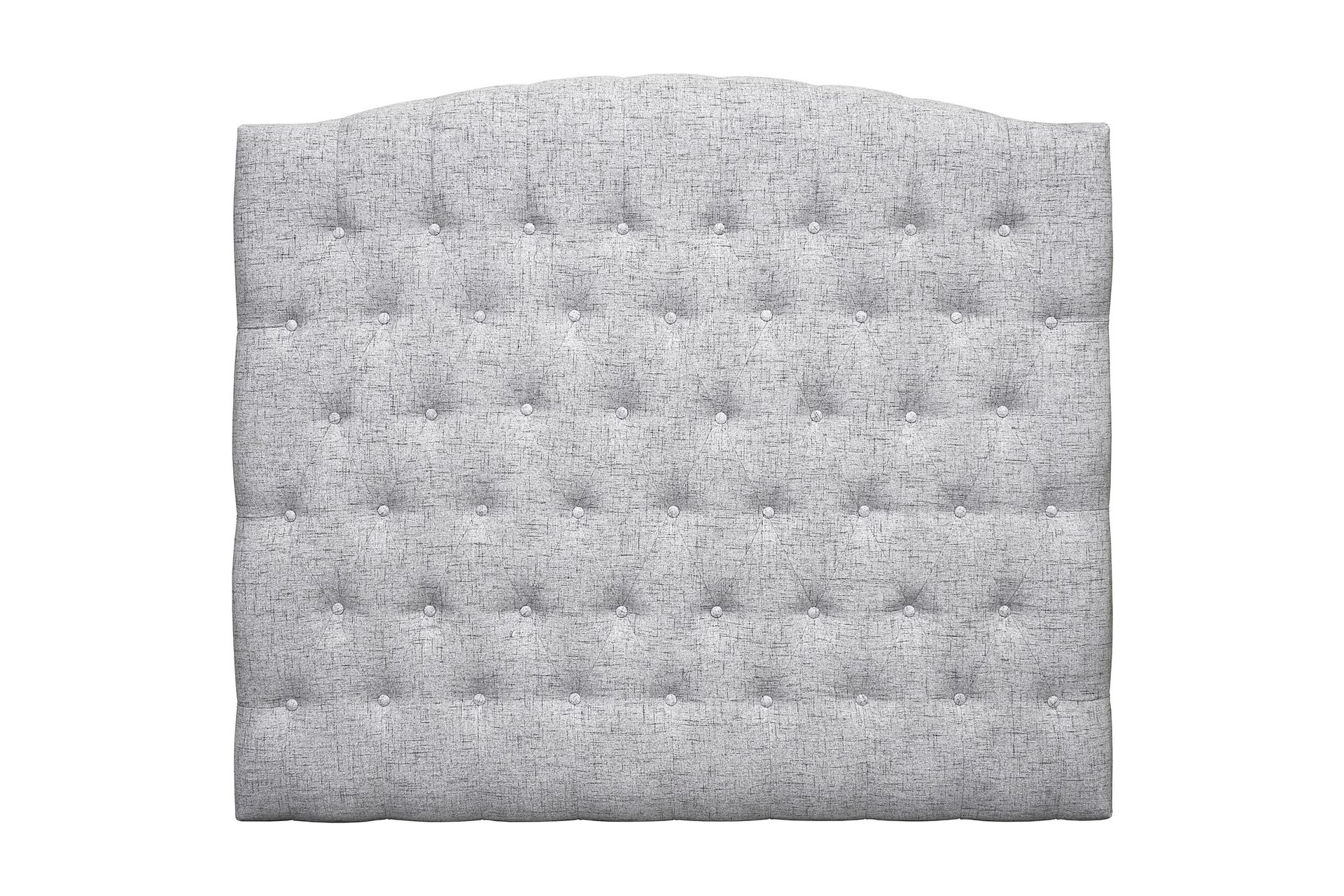 belda sänggavel 140 cm svängd - ljusgrå