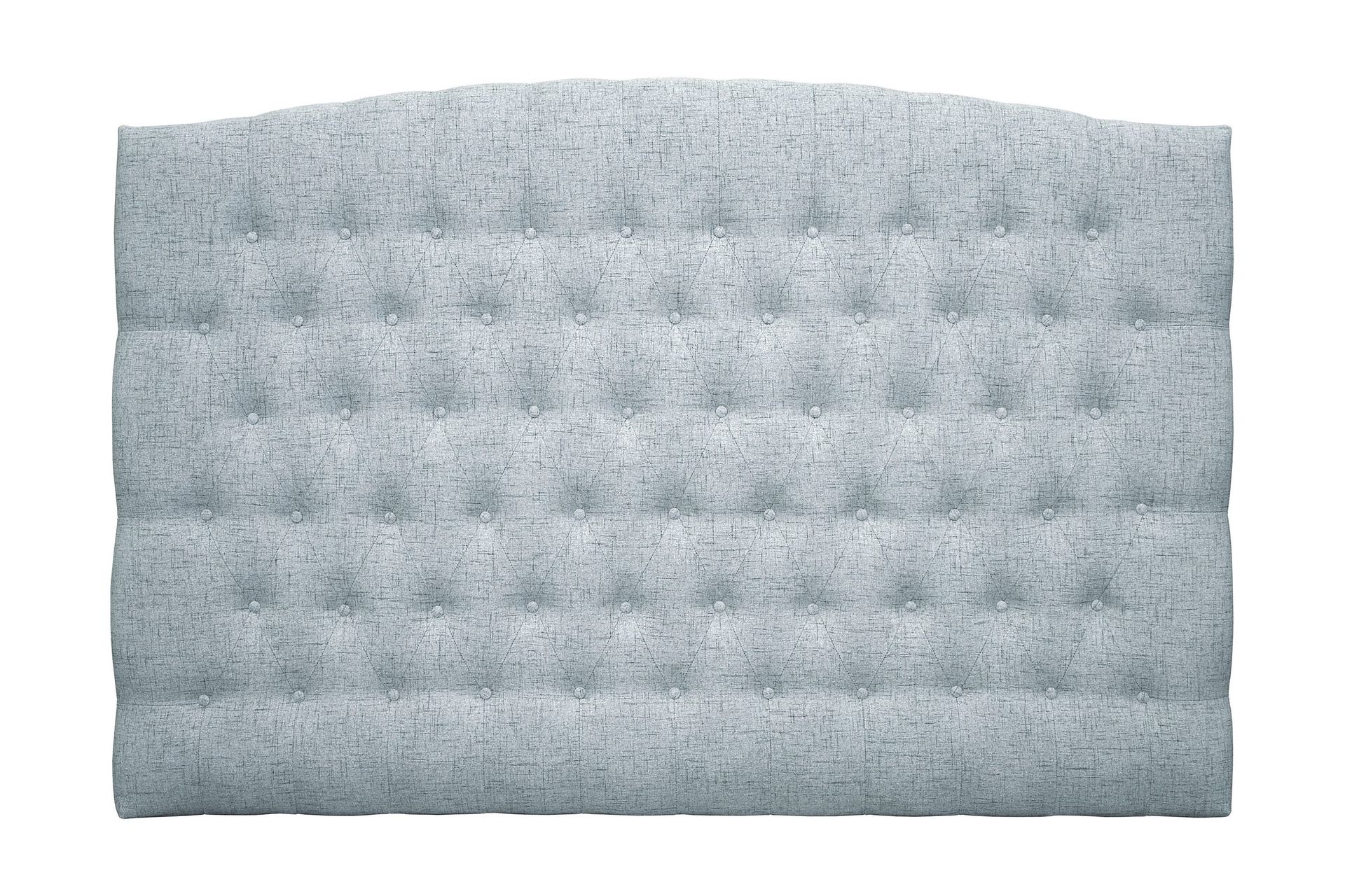 belda sänggavel 180 cm svängd - ljusblå