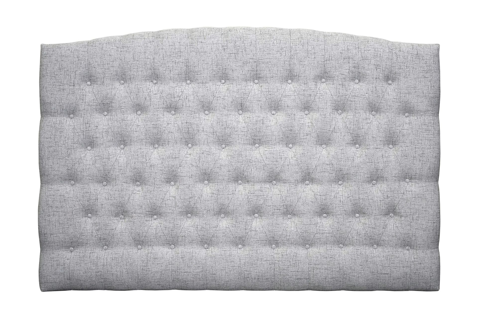 belda sänggavel 180 cm svängd - ljusgrå