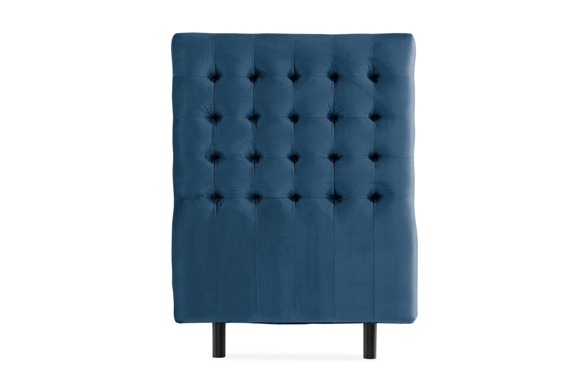 ella sänggavel 90 cm rutig - blå/sammet