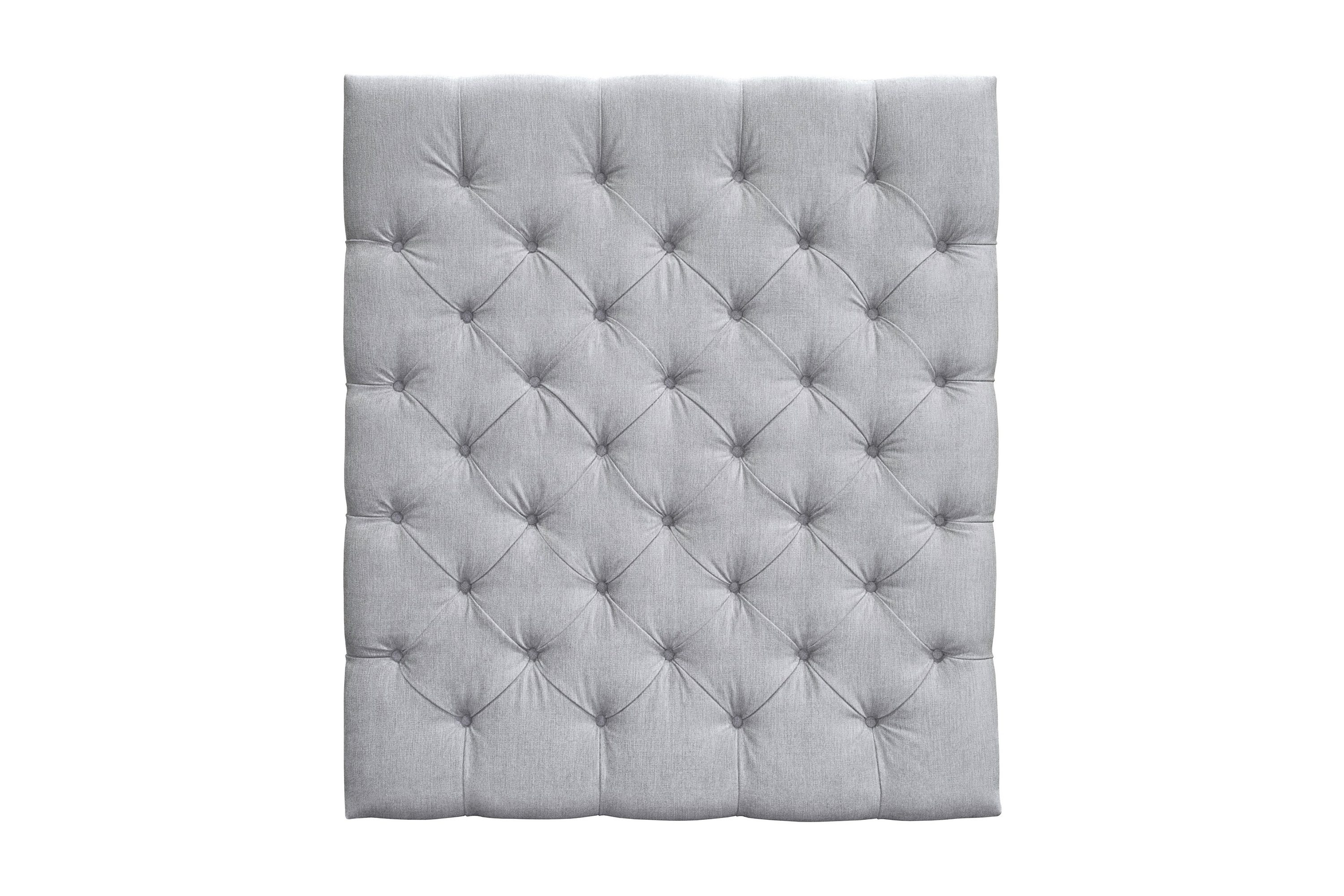 joluma sänggavel 105 knappar - ljusgrå