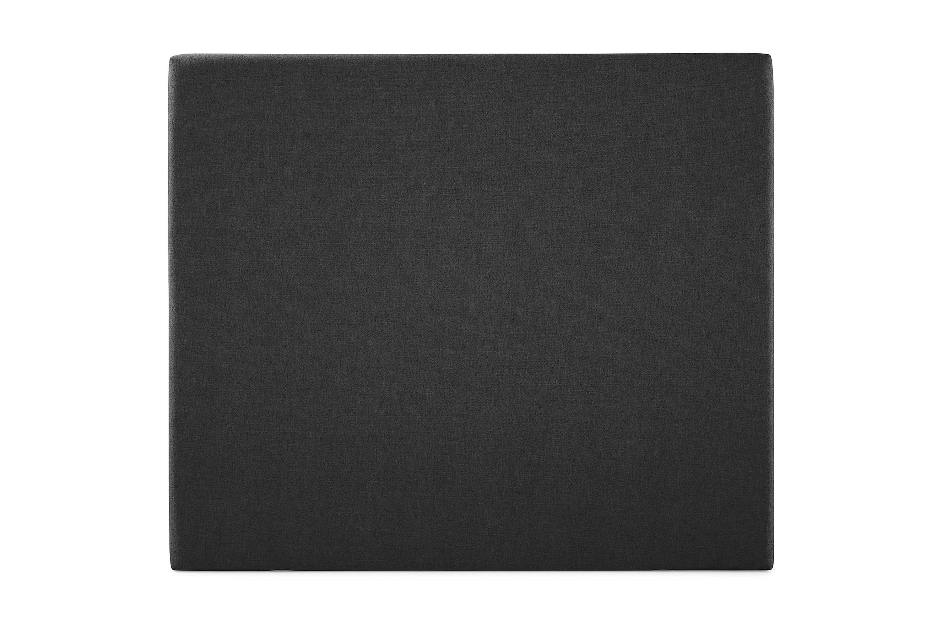 slät sänggavel olivia 140 cm - svartgrå