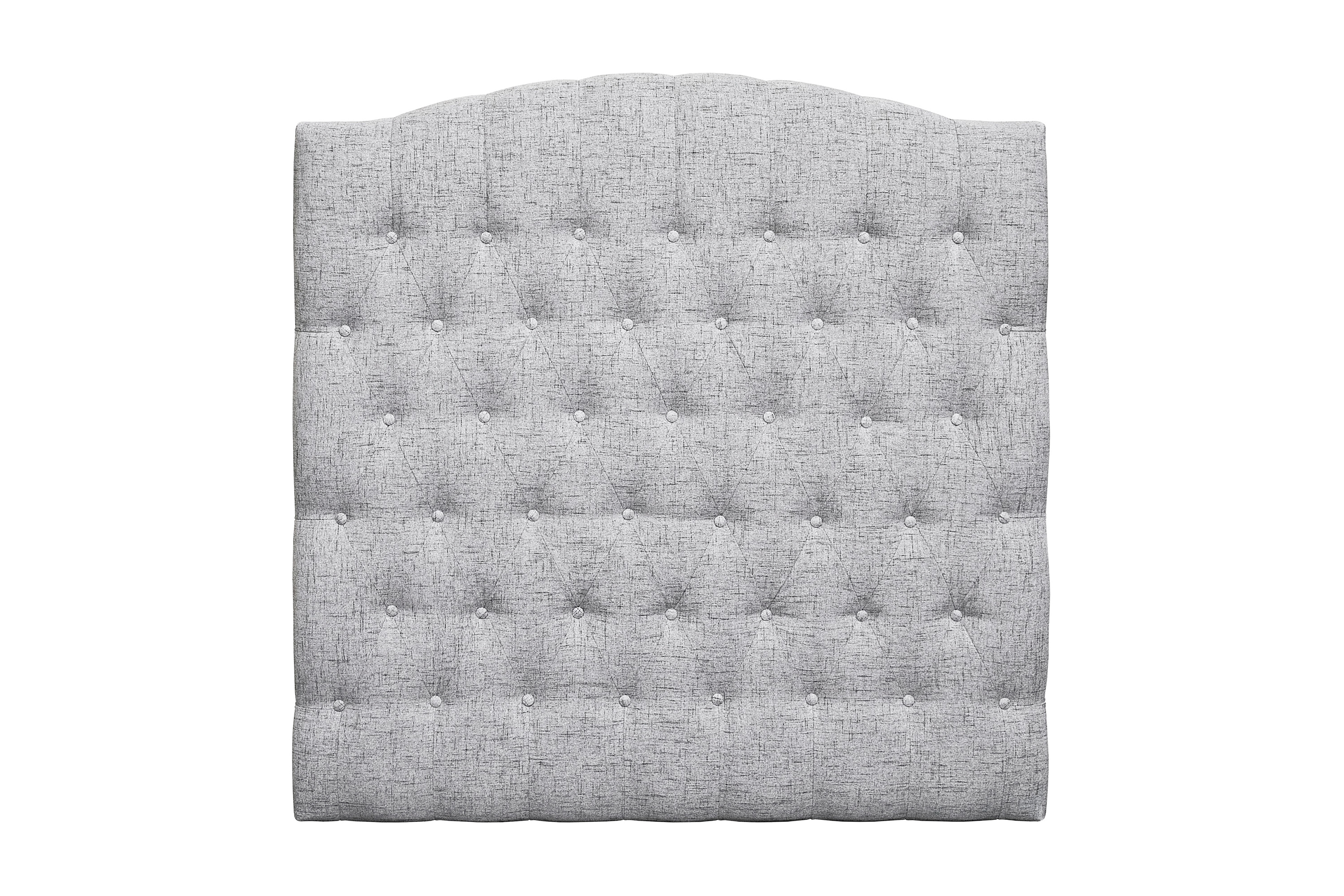 Sänggavel Abelie 120 cm Svängd Ljusgrå